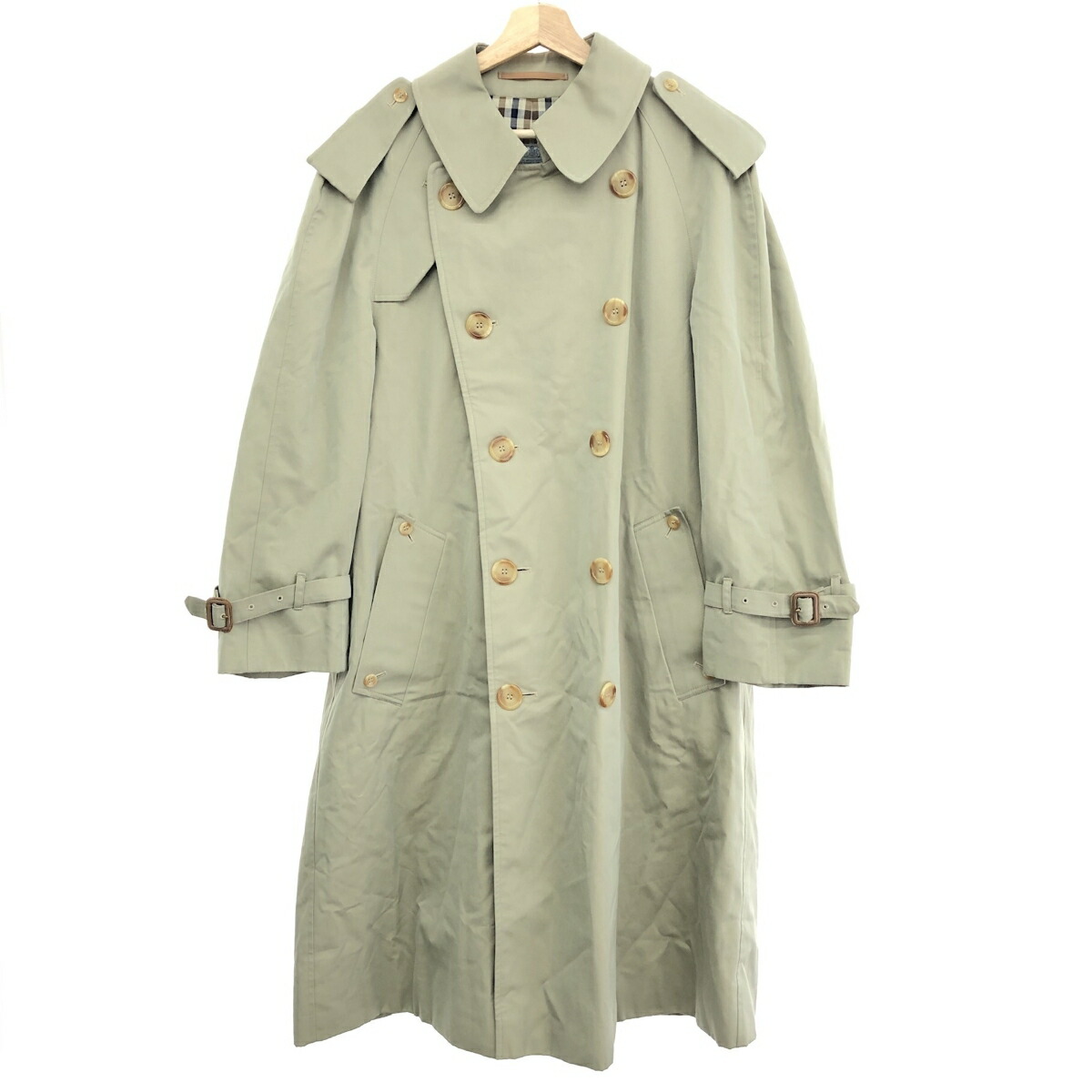 【限定値下げ】アクアスキュータム　キングスゲート　トレンチコート　イギリス製 楽天市場】【タグ付き】 英国製 定価190,000円 Aquascutum