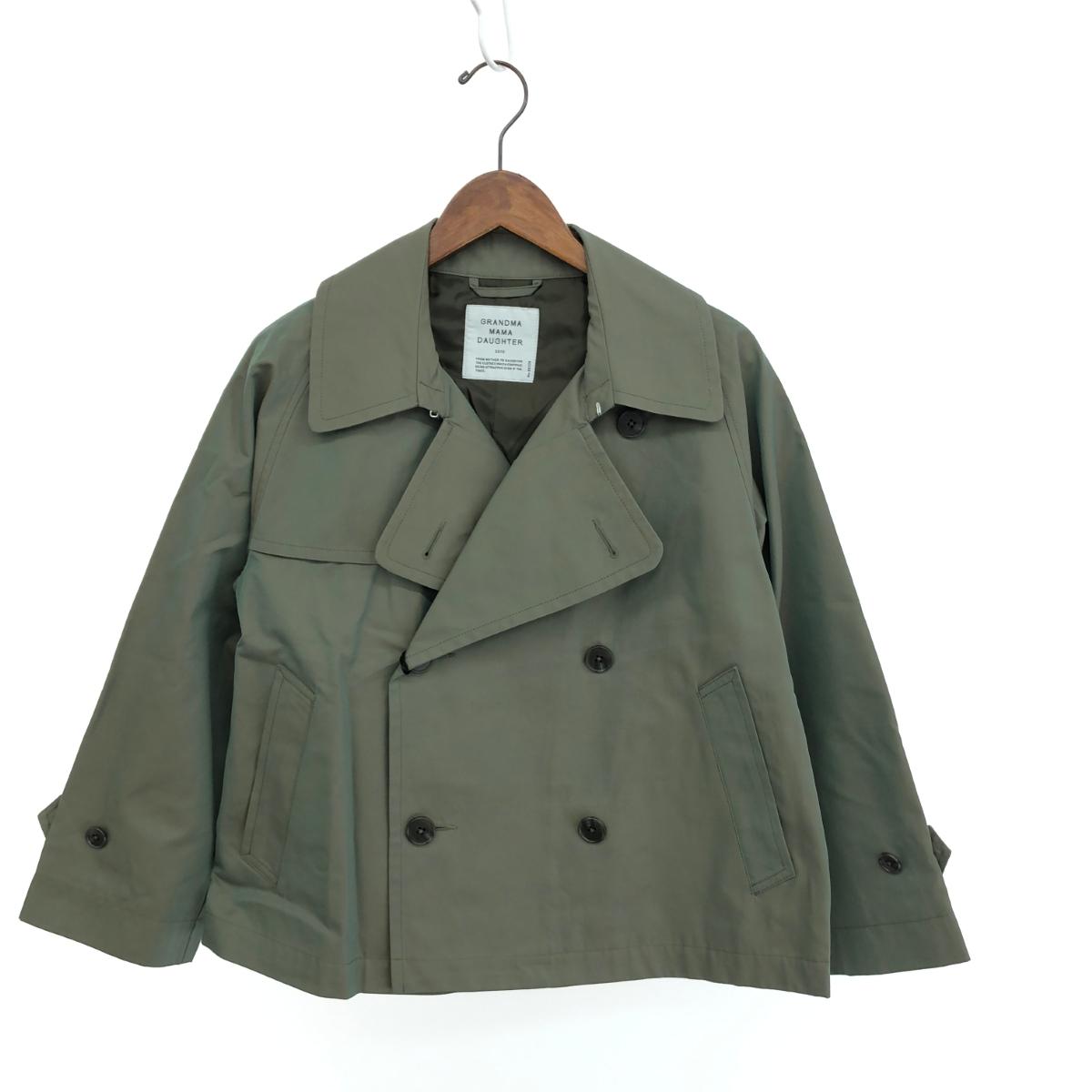 グランマママドータ GJ223330 ショートトレンチ コート 新品同様 サイズ:0 カーキ レディース アウター 22AW 1 【中古】｜リサイクル ティファナ