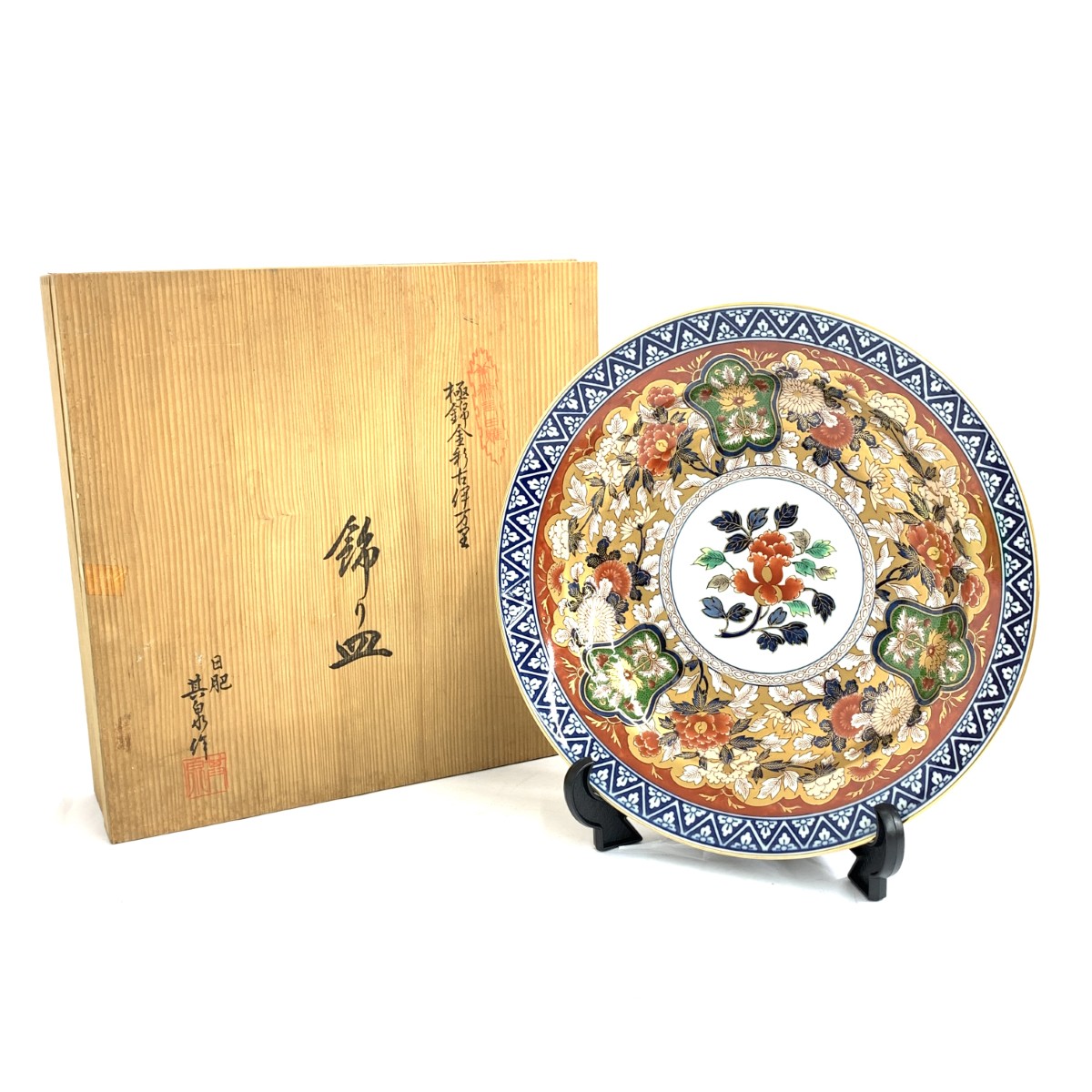 楽天市場】有田焼 貴玉宝製 ◇【和食器】有田焼/古伊万里手松竹梅 盛皿