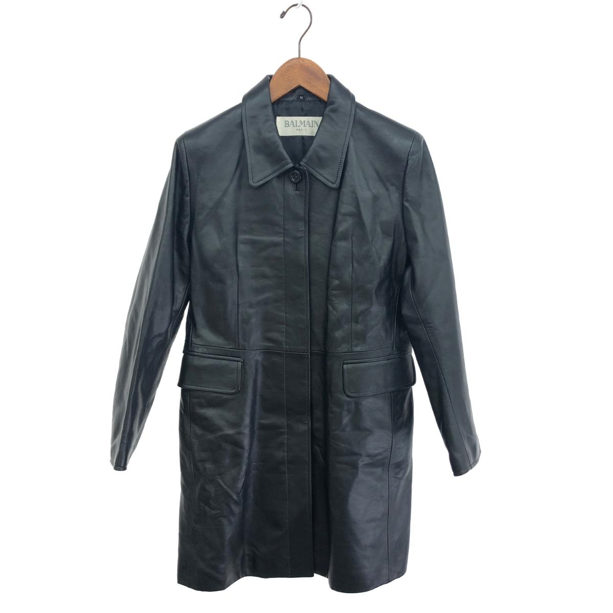極美品/BALMAIN/レザージャケット/ブラウン/１３/羊革 2025年最新】Yahoo!オークション -バルマン レザー ジャケットの