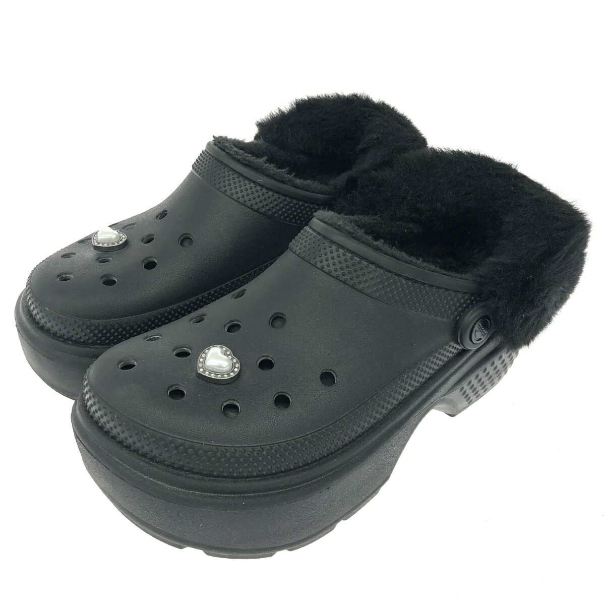 クロックス★ファー厚底 22㎝★ 楽天市場】crocs STOMP LINED CLOG STUCCO 208546-160