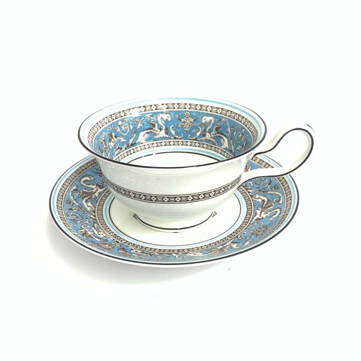 楽天市場】WEDGWOOD カップ&ソーサー 水色 白 メンズ レディース ユニ