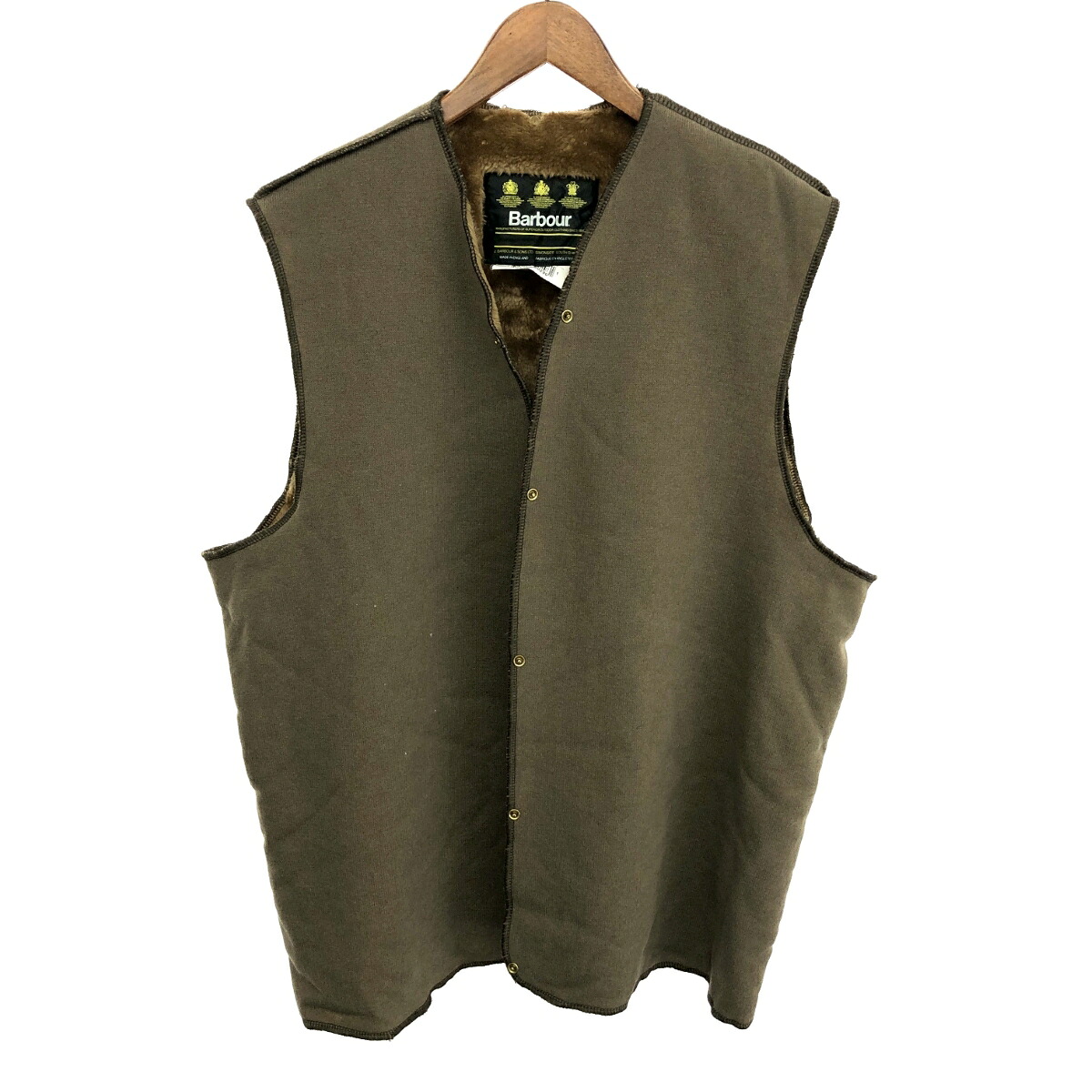 Barbour バブアー ノースリーブライナー ジャケット サイズ:C46 ブラウン/カーキ メンズ アウター 【中古】｜リサイクル ティファナ
