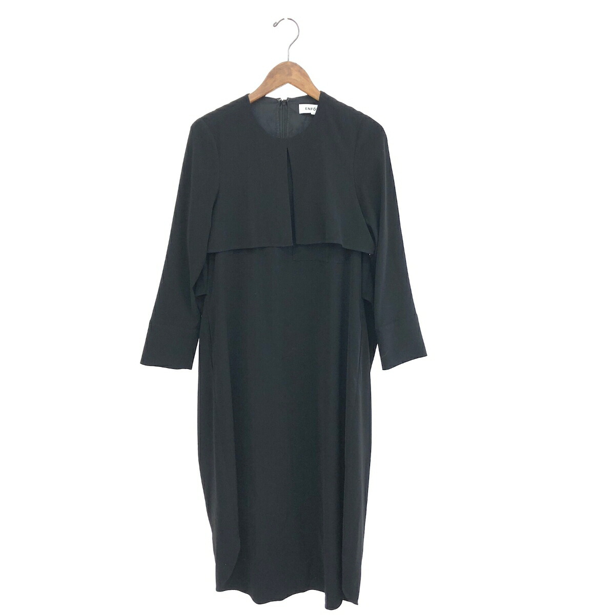 ENFOLD エンフォルド スタンドドレス 36 ENFOLD ダブルサテン スタンドドレス – COLDBECK ONLINE