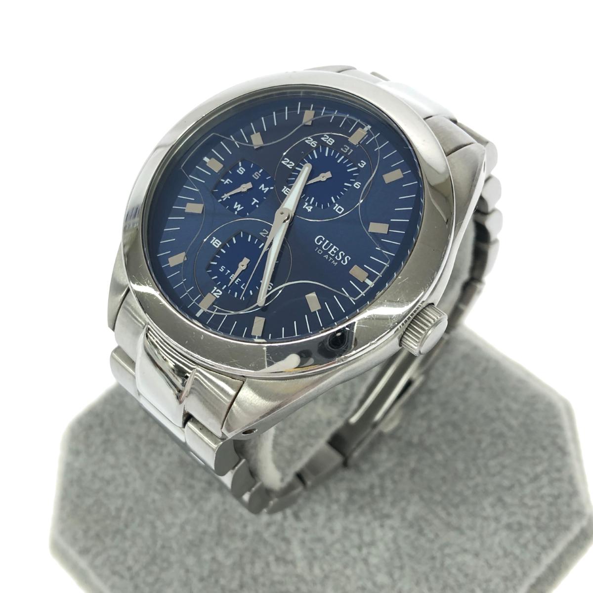 稼働品 ゲス GC 腕時計 メンズ クォーツ クロノグラフ ゲスコレクション GCウォッチ クロノグラフ 腕時計 ブルー