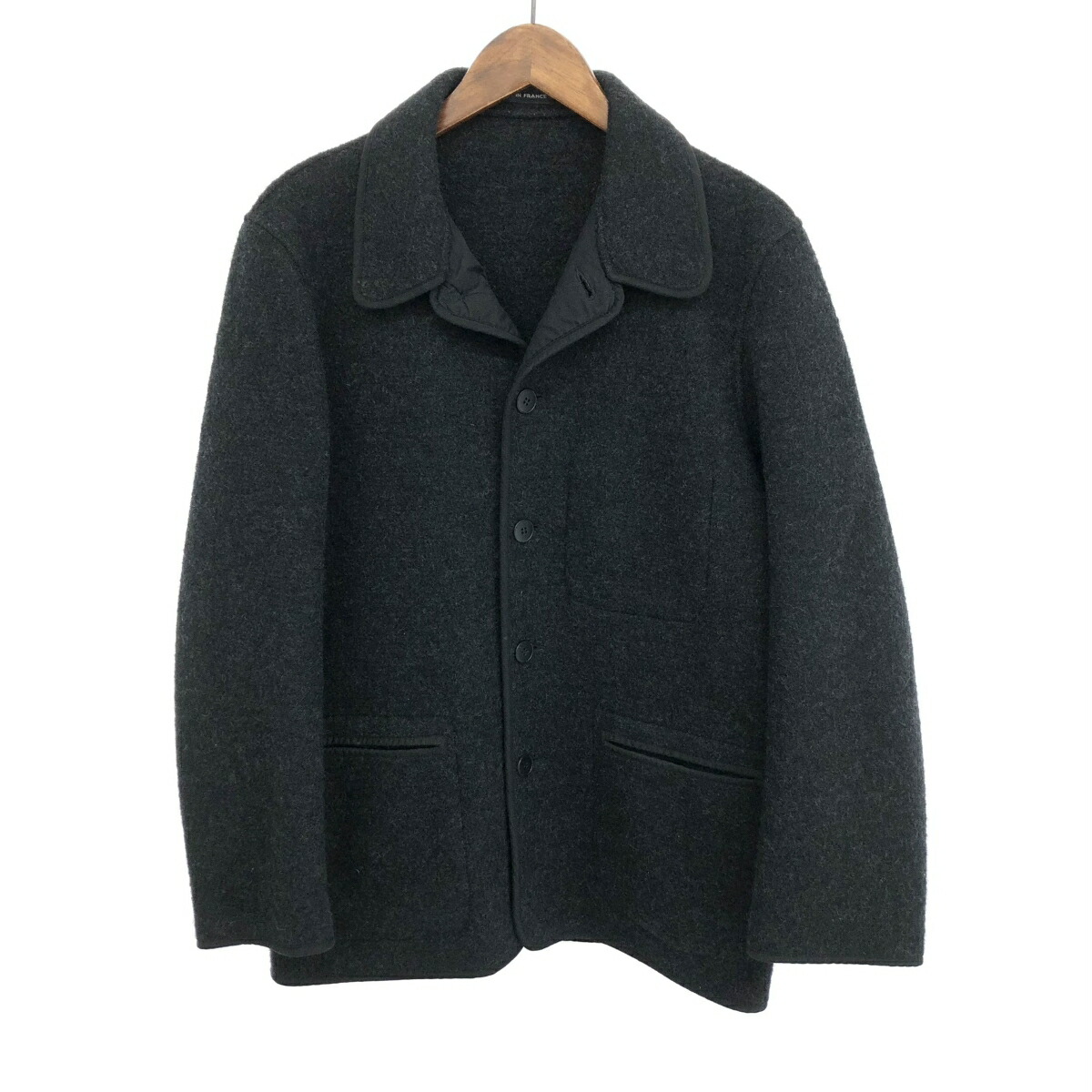 【90s古着】agnes b.Homme フランス製　ショート丈中綿アウター agnes b. - vintage 90s フランス製 アニエスベー ショート丈