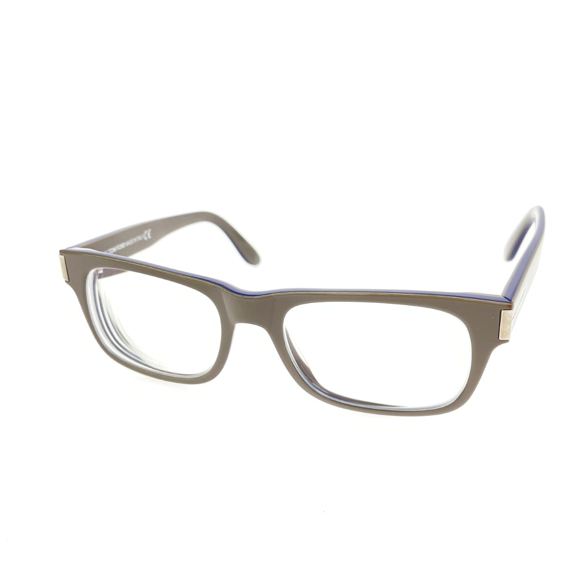 TOM FORD トムフォード メガネ TF5274 グレージュ×ネイビー ユニセックス 52□18 145 服飾小物 【中古】