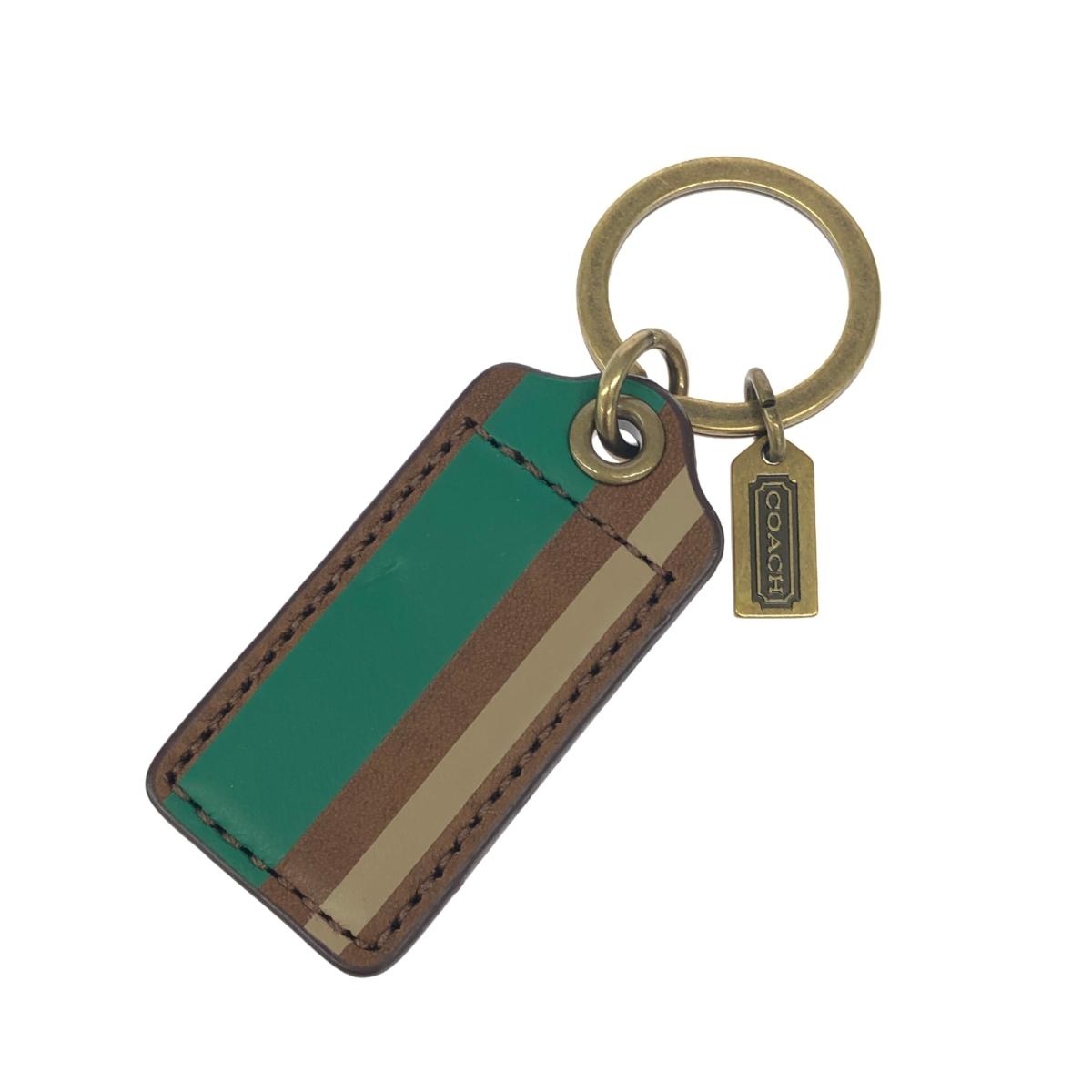 ＵＳＡCOACH 【輸入新品】レザー キーホルダー  ゴールド／ブラック 楽天市場】【未使用品】COACH コーチ レザー キーホルダー