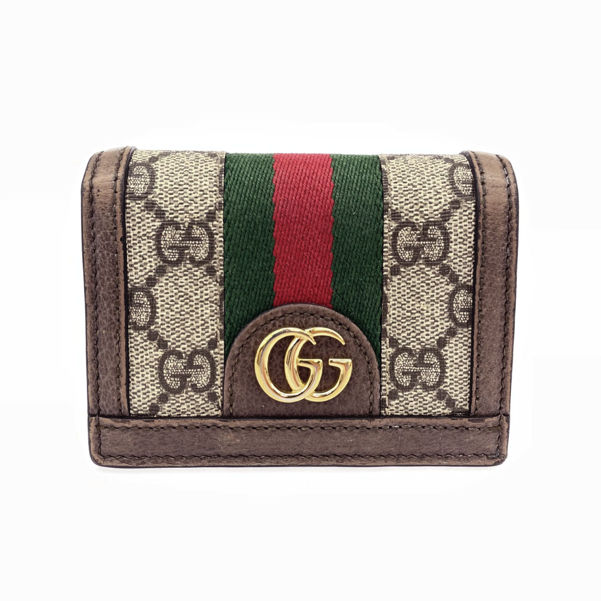 楽天市場】グッチ GGスプリーム 二つ折り財布 309754 ベージュ