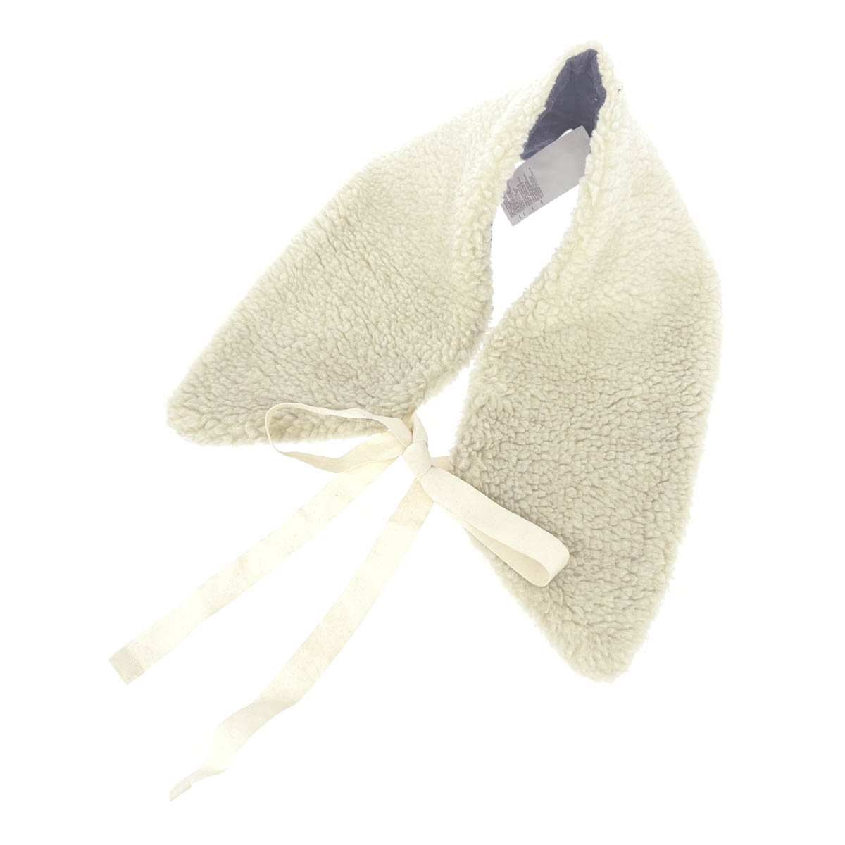 mm6 mm6(エムエムシックス) 付け襟 ティペット 2016AW フェイクムートン アイボリー×ブラック レディース【中古】