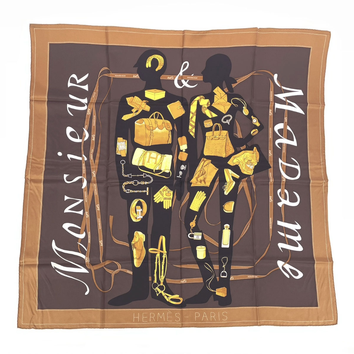 ☘️美品☘️ HERMES　シャンピニオン　カレ90 スカーフ 楽天市場】HERMES エルメス 新品同様◇SALEHERMES