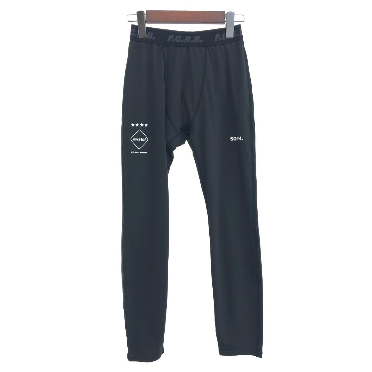 F.C.R.B. エフシーアールビー レギンスパンツ 良好 サイズ:M ロゴ ブラック メンズ【中古】