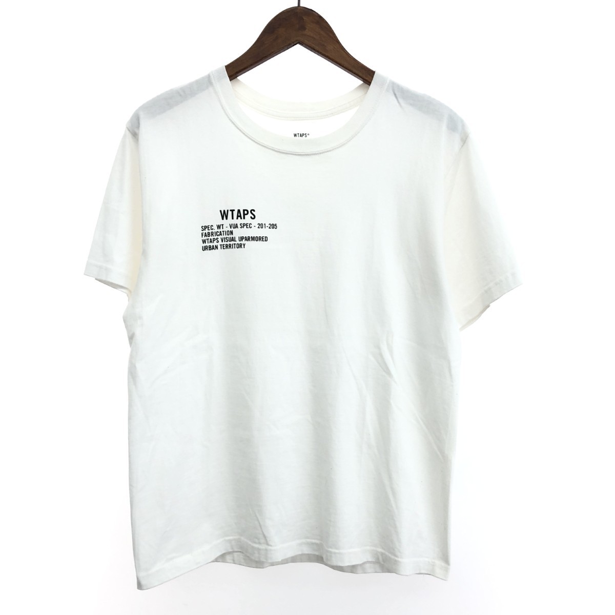 WTAPS ダブルタップス 半袖カットソー/SPEC サイズ:01 ホワイト メンズ【中古】