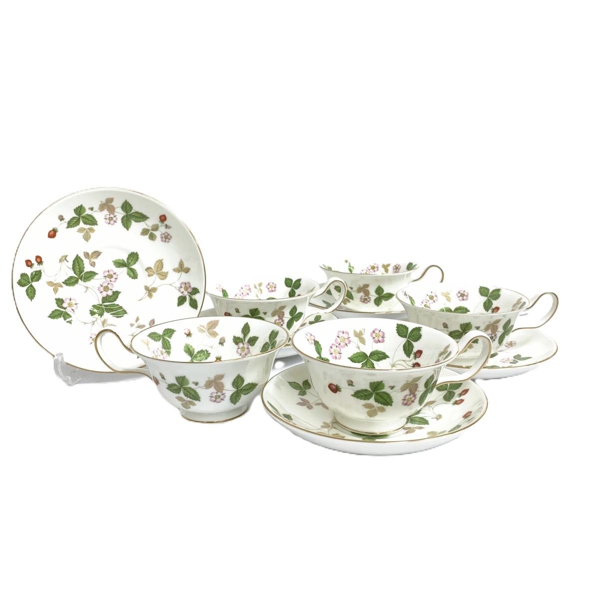 ウェッジウッド 新品5客セット 楽天市場】ウェッジウッド WEDGWOOD カップ・ソーサー 5客セット