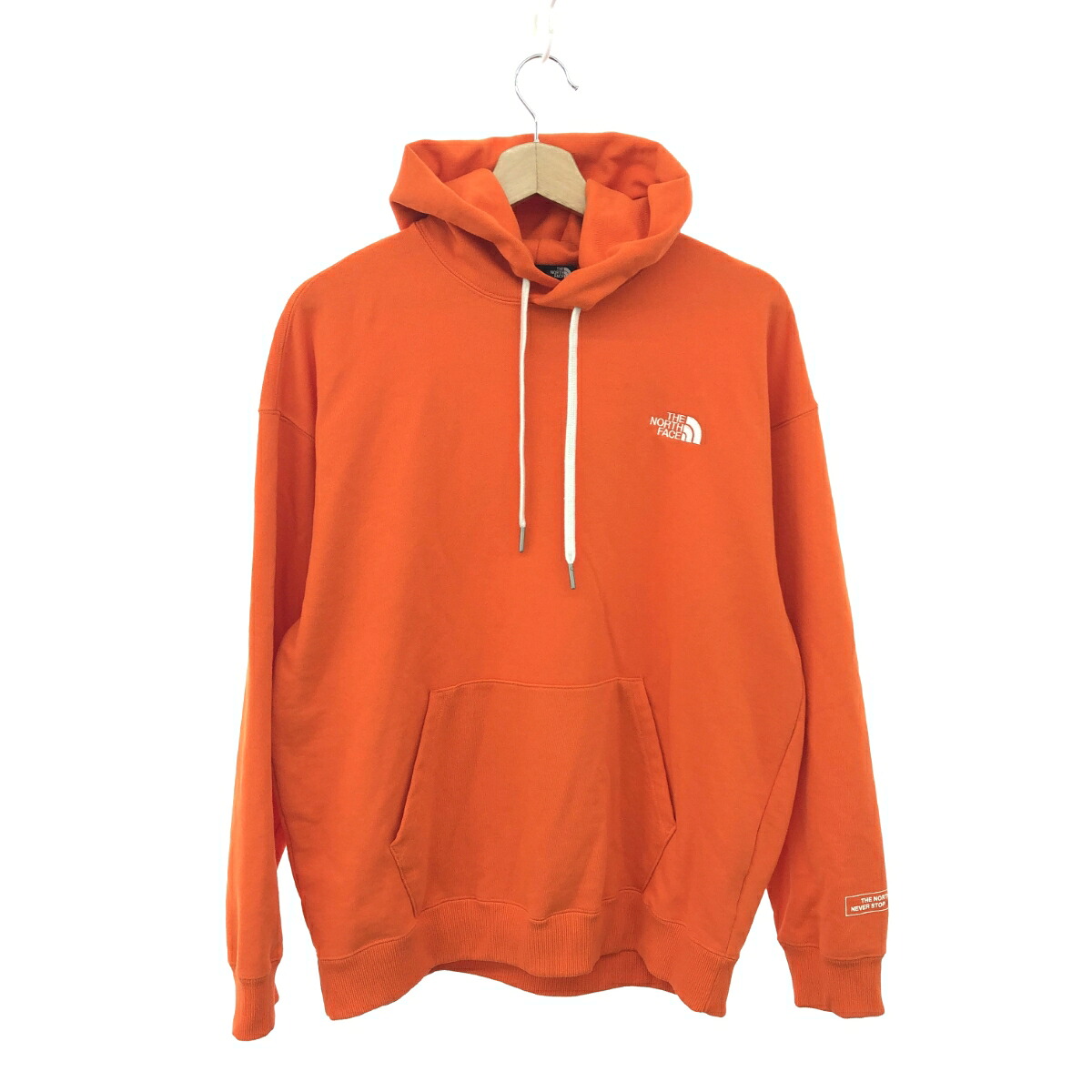 THE NORTH FACE ザノースフェイス パーカー 良好 サイズ:M NT12443 オレンジ メンズ【中古】