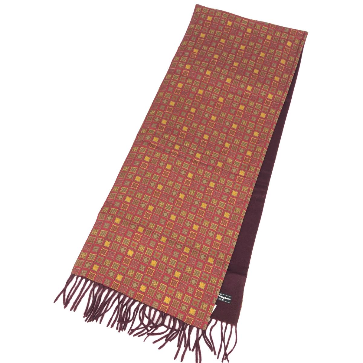 楽天市場】未使用 フェラガモ マフラー ガンチーニ メンズ カシミヤ