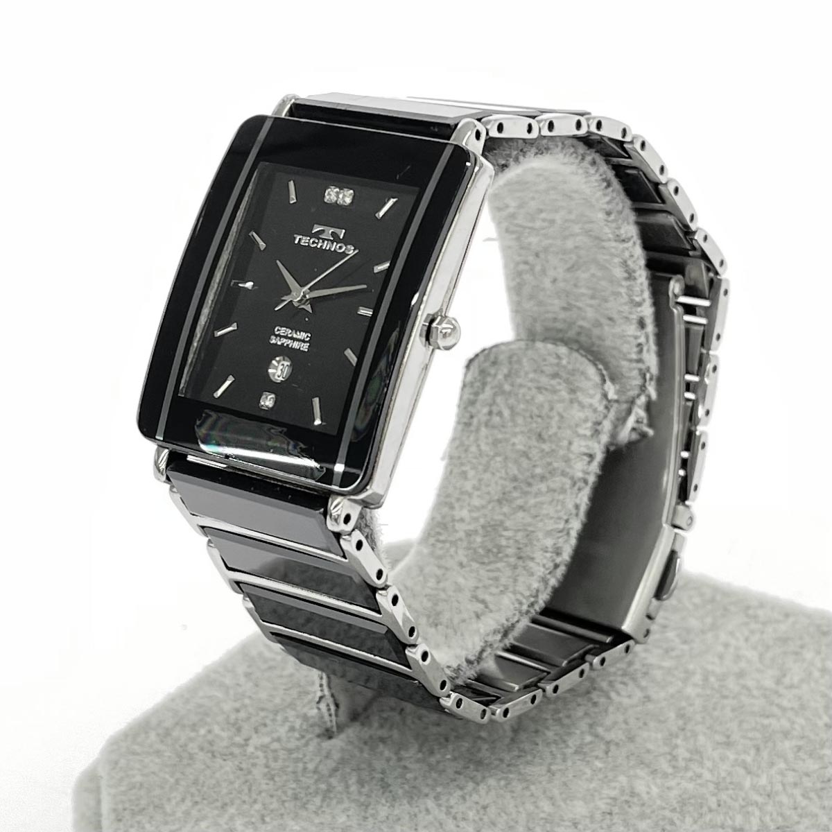 楽天市場】TECHNOS テクノス Ladymatic カットガラス シルバー 文字盤