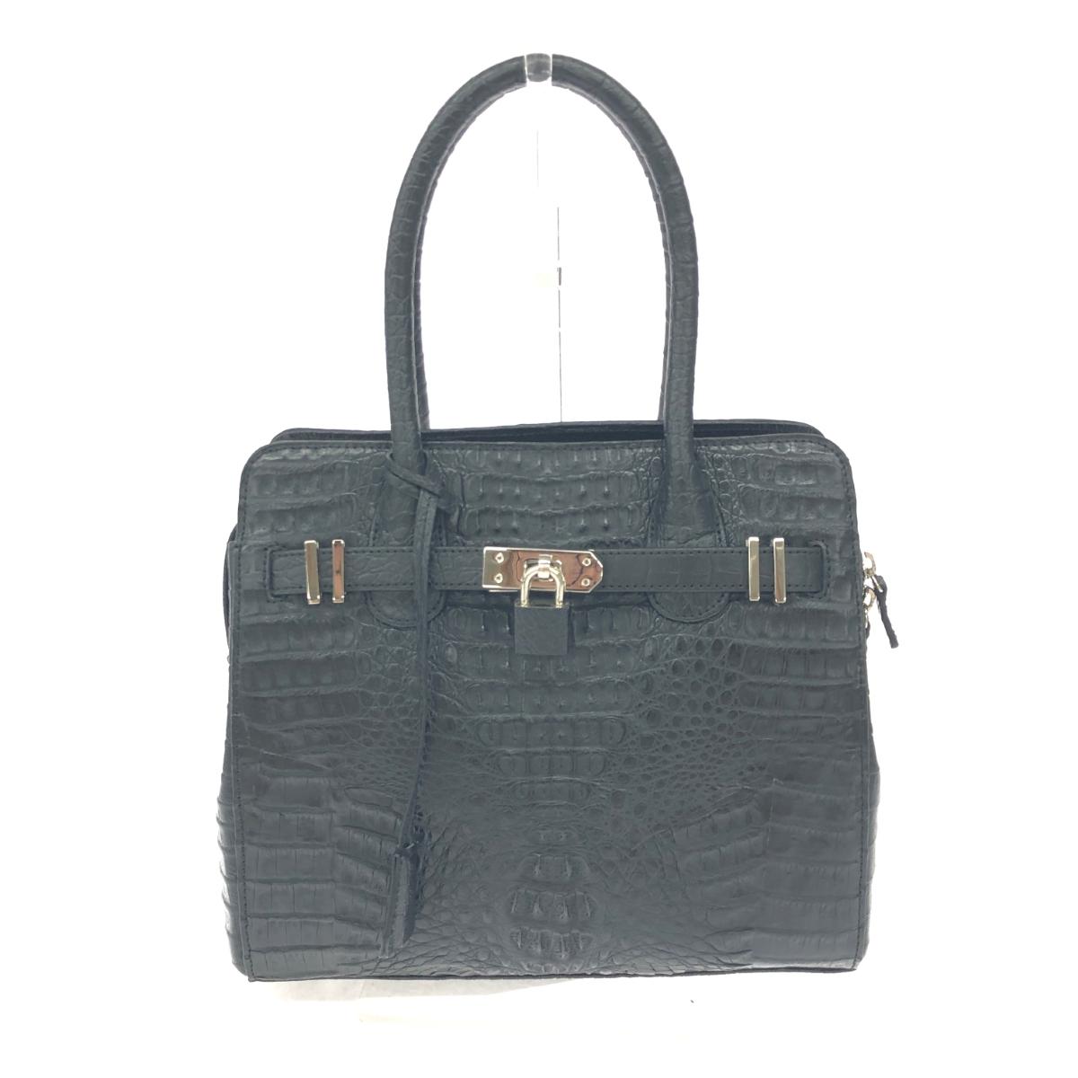 楽天市場】【新品未使用品】【バッグ】 カイマン ワニ革 ハンドバッグ