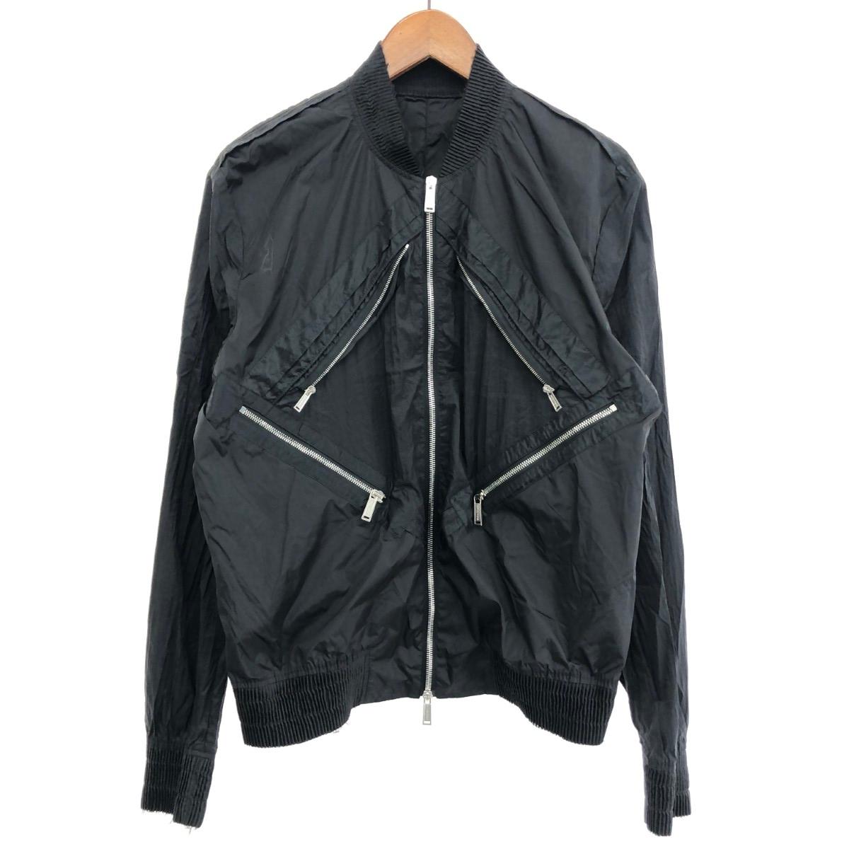 Dsquared2 ディースクエアード ジップデザインナイロンジャケット サイズ:48 ツレ加工 21年 ブラック メンズ【中古】|リサイクル ティファナ
