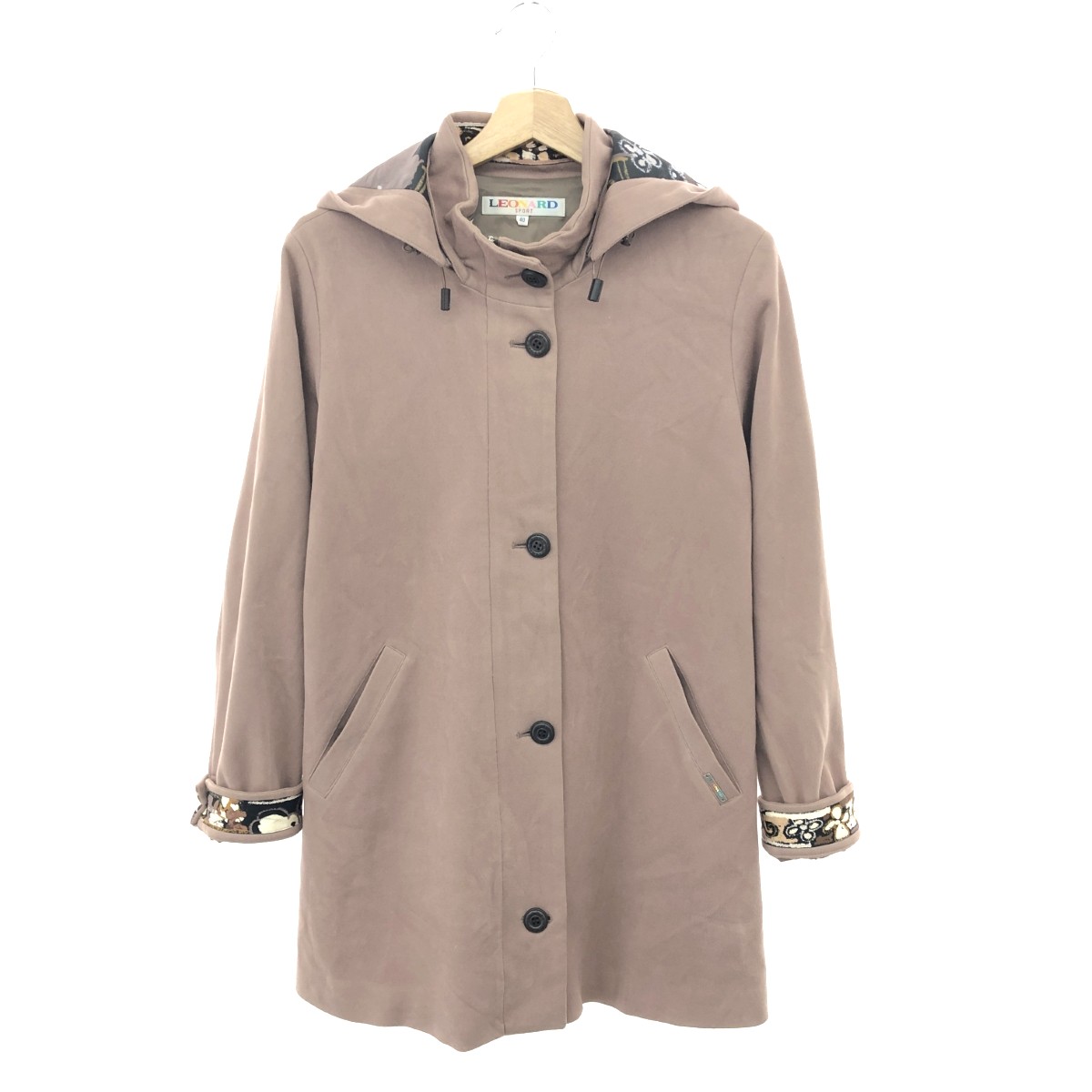楽天市場】LEONARD SPORTレオナール スポーツ フード付 ダウンコート40