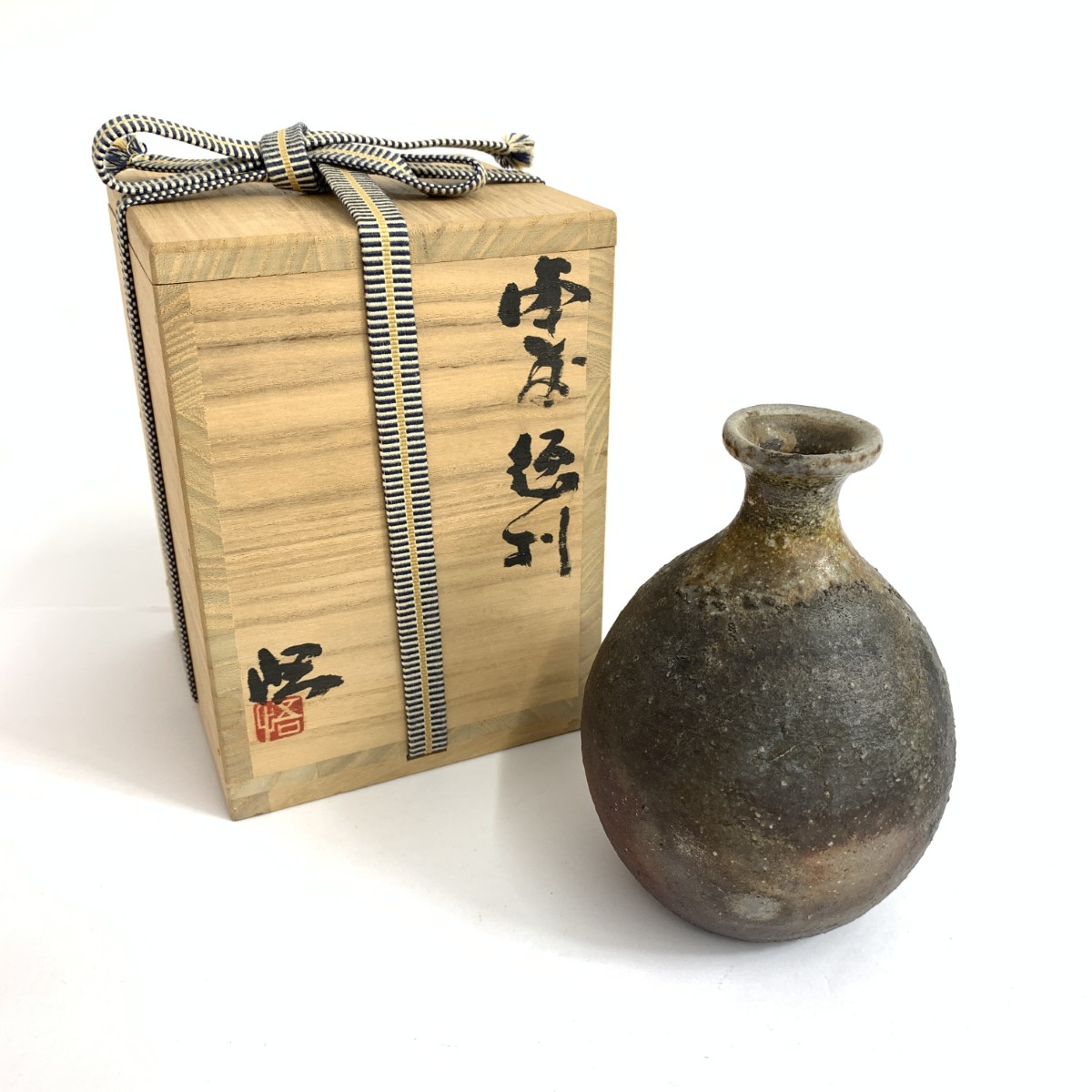 備前焼 ビゼンヤキ 備前焼/正宗悟/徳利/酒器 新品負けず劣らず      赤銅色 【中古】