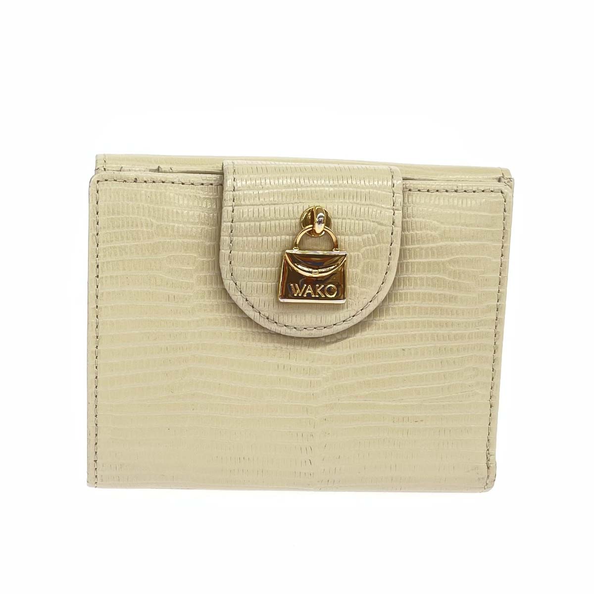 楽天市場】□新品□未使用□ WAKO 和光 ワコー リザード型押しレザー