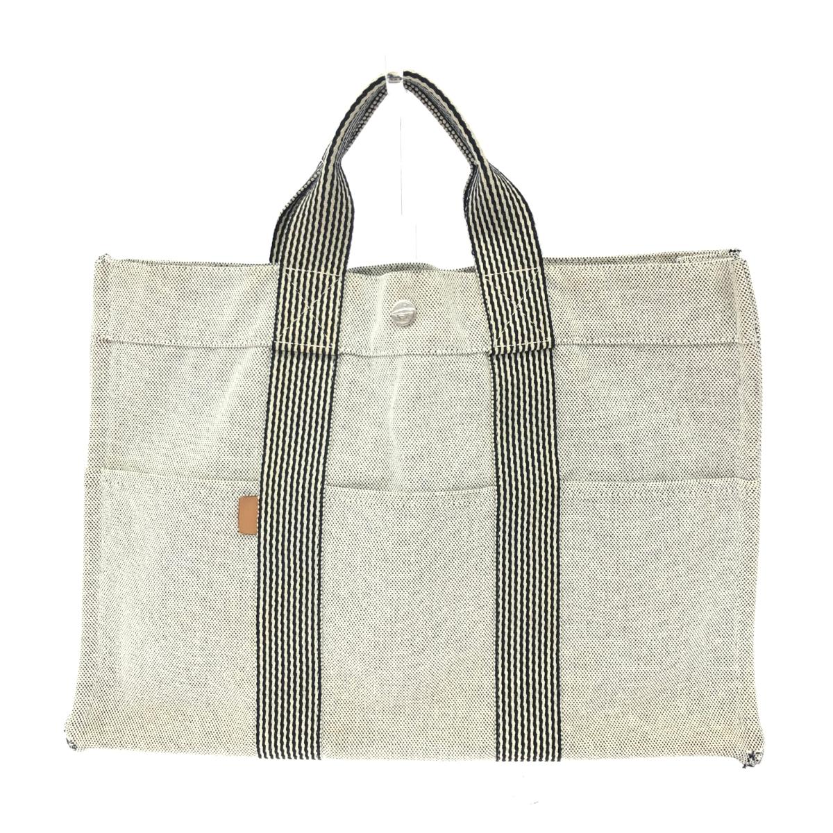 Hermès ホワイト トートバッグ ホワイト（白）系 HERMES(エルメス) トートバッグ(レディース
