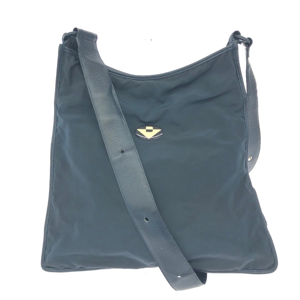 BOTTEGA VENETA ボッテガヴェネタ ショルダーバッグ ロゴプレート/ヴィンテージ/ナイロン ネイビー ユニセックス【中古】｜リサイクル ティファナ