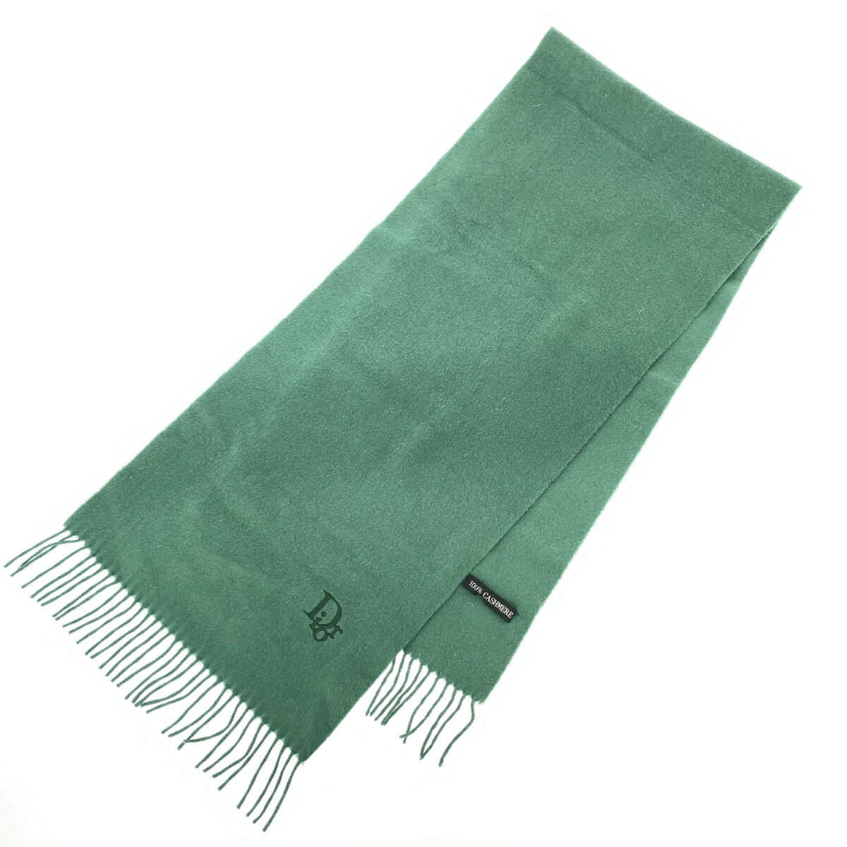 [定番]Christian Dior ロゴ入りマフラー カシミヤ混 ユニセックス 定番]Christian Dior ロゴ入りマフラー カシミヤ混 ユニセックス
