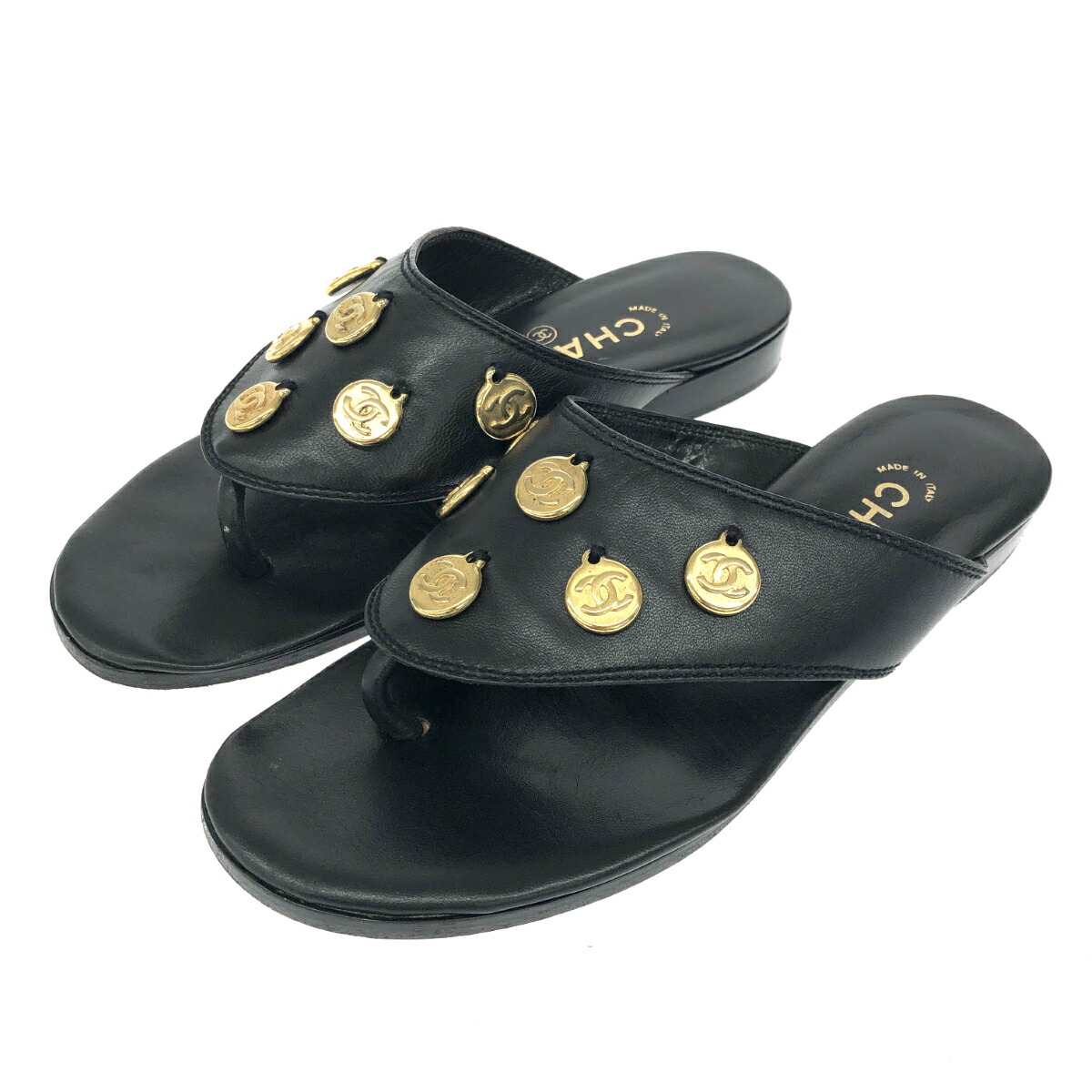 楽天市場】CHANEL シャネル G31463 CC ココマーク トング