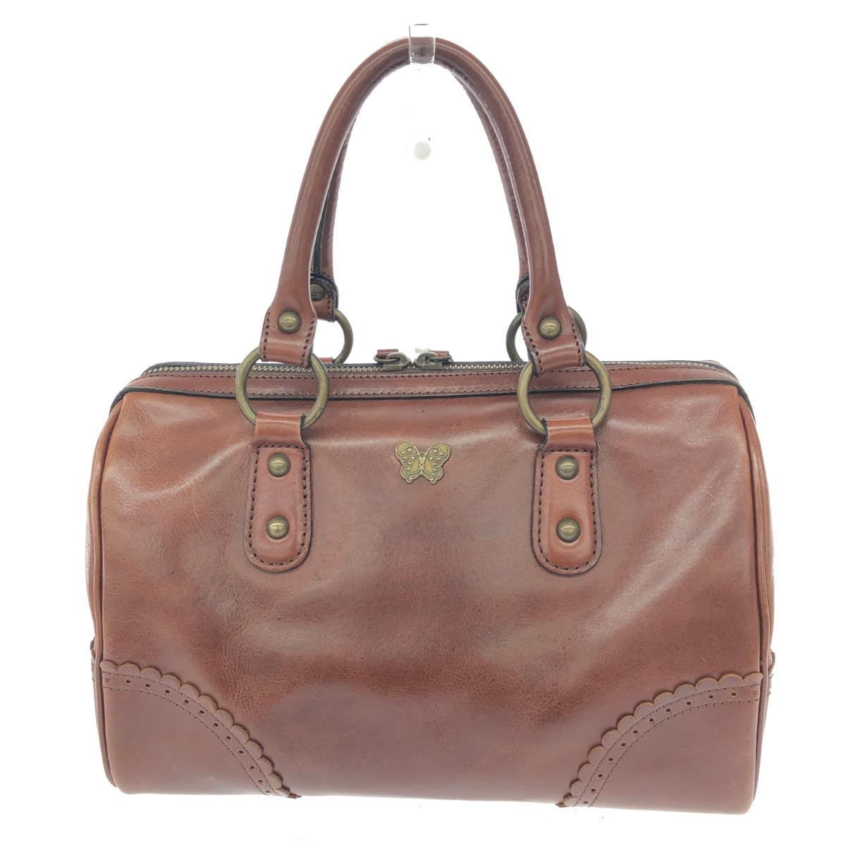 アナスイ ハンドバッグ 花柄 シカ 刺繍 型押しロゴ 合成皮革 ダークパープル 楽天市場】チリア 田川啓二 ブルーミングフラワーのショルダー