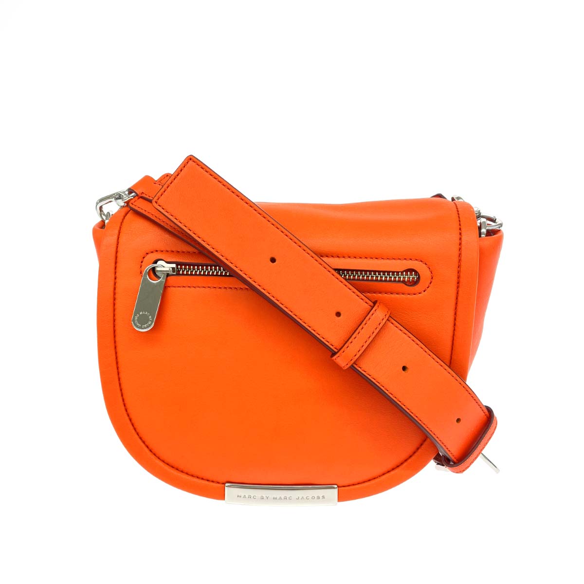 MARC JACOBS LOOK マークジェイコブスルック ショルダーバッグ 良好 レザー ハーフムーン M0004365 オレンジ レディース【中古】|リサイクル ティファナ