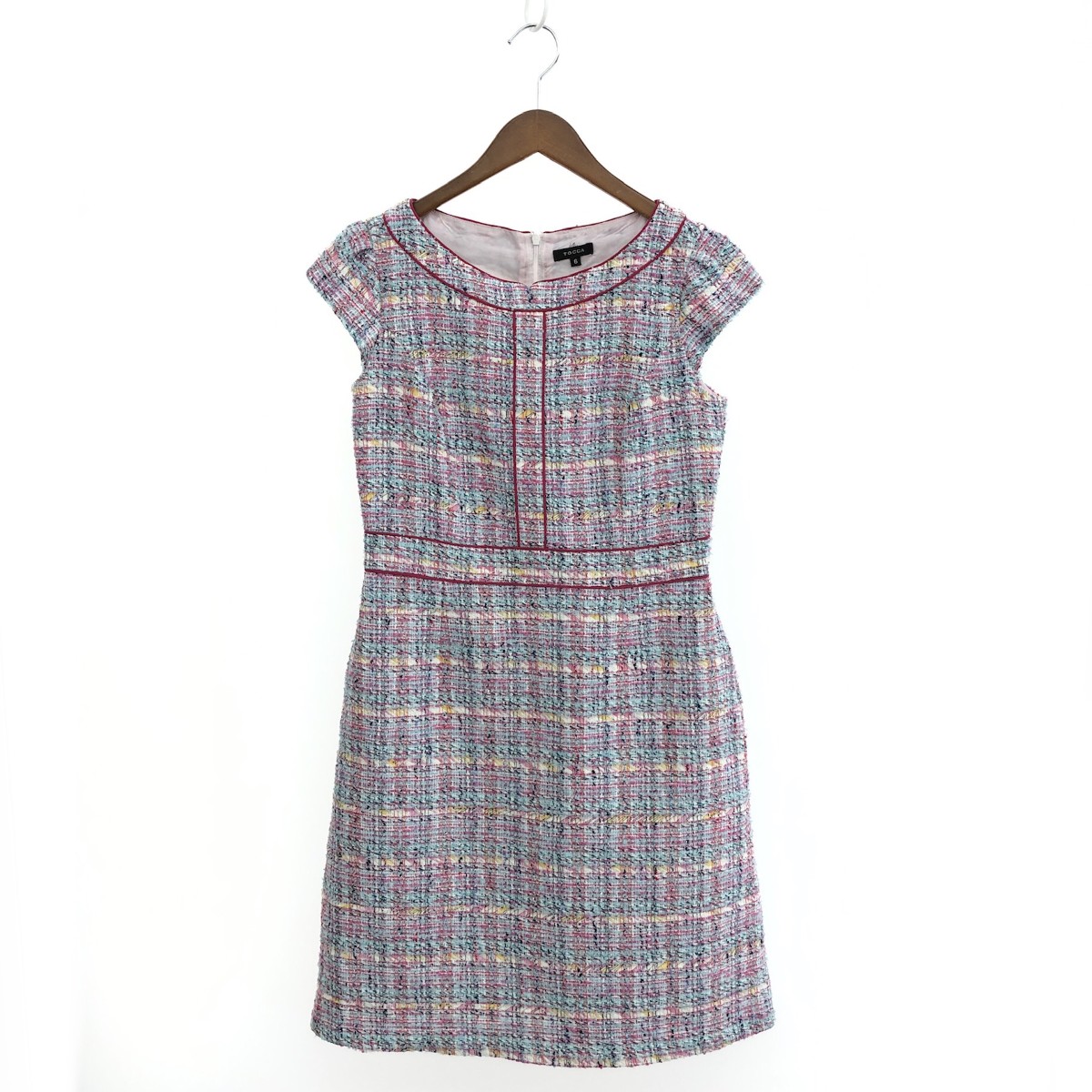 楽天市場】TOCCA トッカ 半袖ワンピース サイズ:0 OPTOGA0260 ボルドー