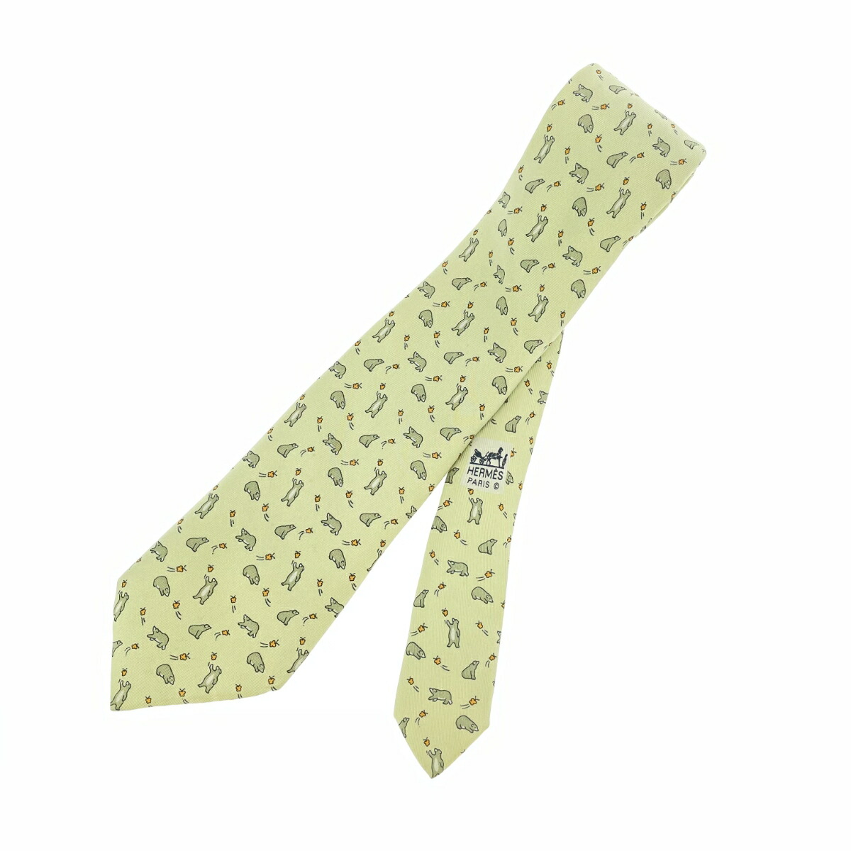 楽天市場】HERMES エルメス アニマル柄 ネクタイ シルク