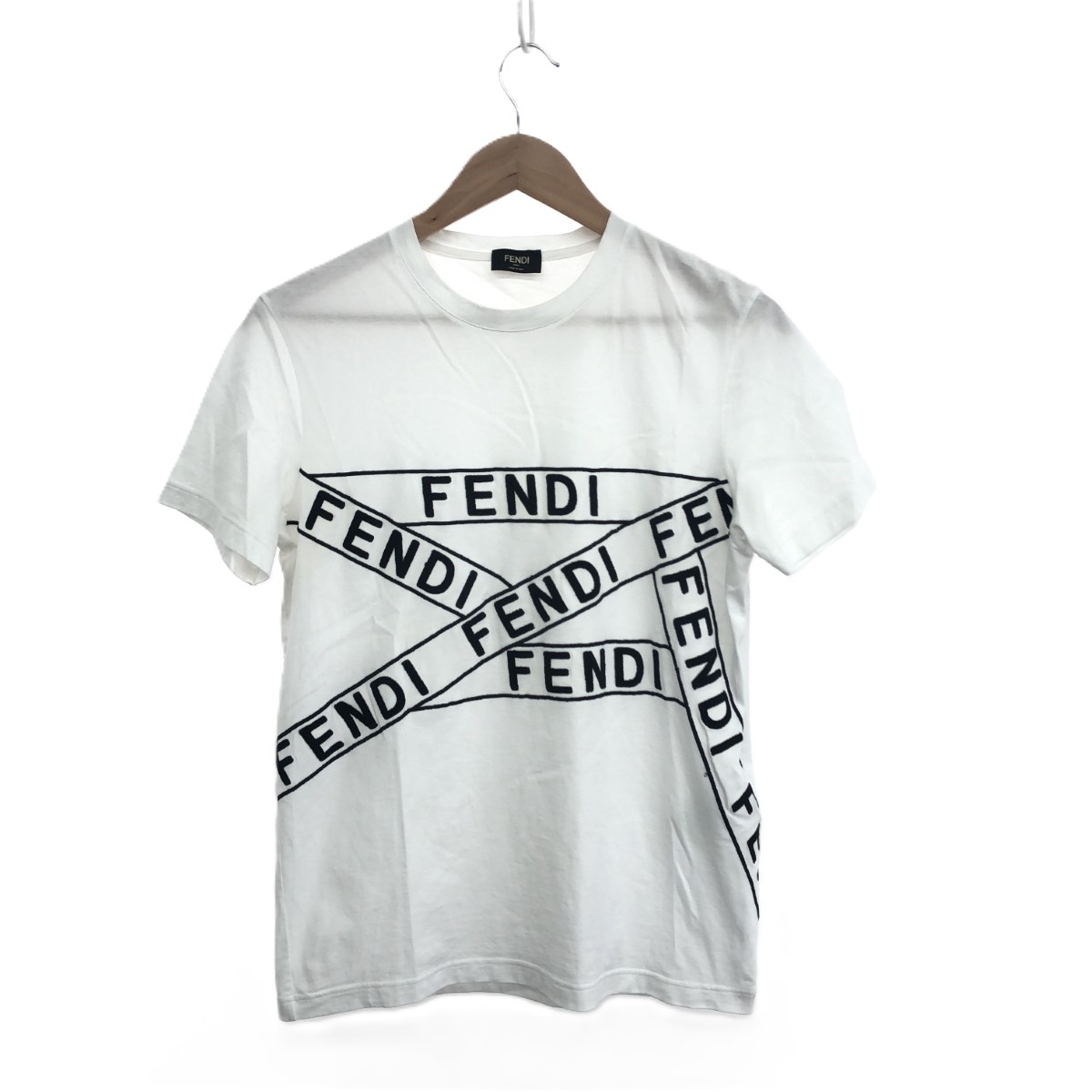 フェンディ サイズ:XXL  23SS  FAF682 AN68 ズッカ切替Tシャツ 中古 BS99 フェンディ サイズ:XXL 23SS FAF682 AN68 ズッカ切替Tシャツ 中古 BS99