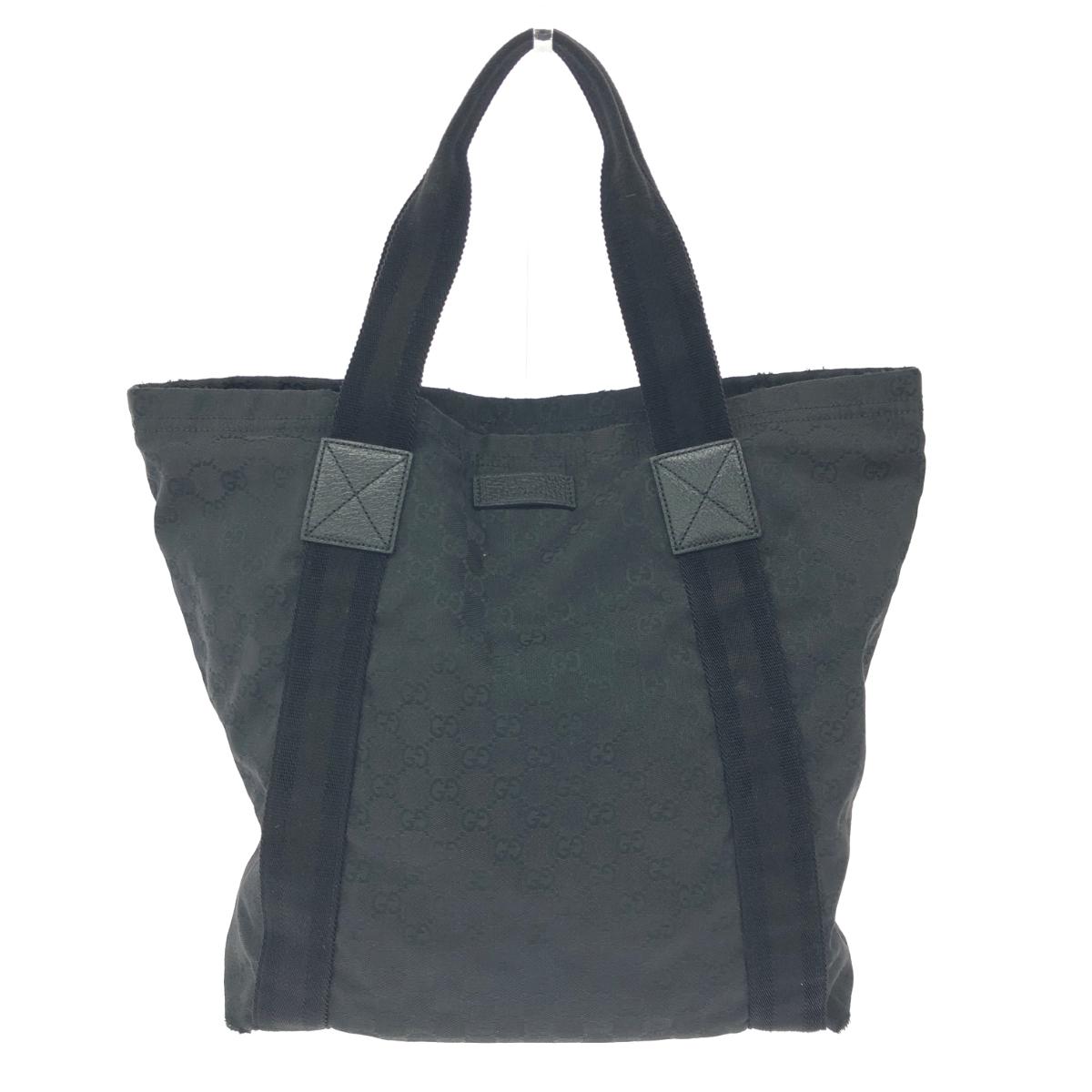 GUCCI グッチ トートバッグ シェリーライン/GGキャンバス 189669 ブラック ユニセックス【中古】