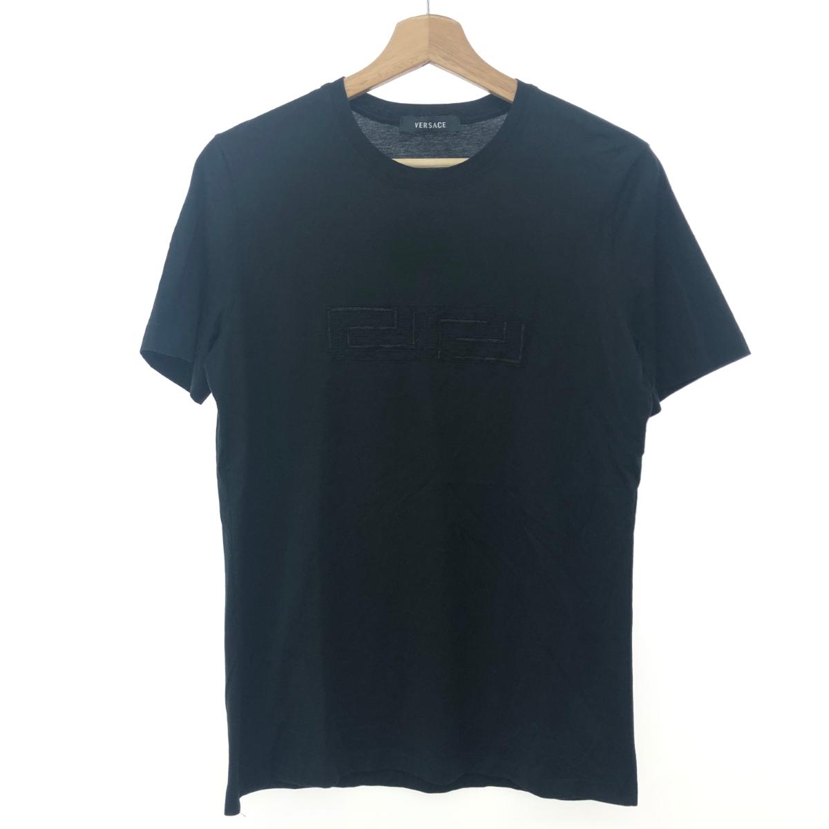 VERSACE CLASSIC ヴェルサーチクラシック 半袖ロゴカットソー サイズ:50 ブラック メンズ【中古】｜リサイクル ティファナ