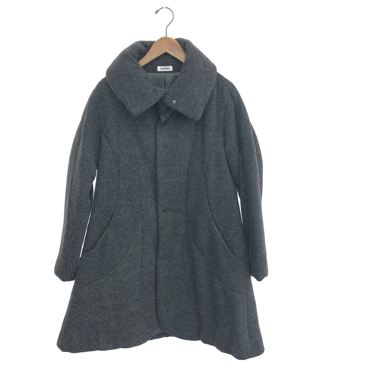 楽天市場】プランテーション ノーカラー ダウンコート ダウン