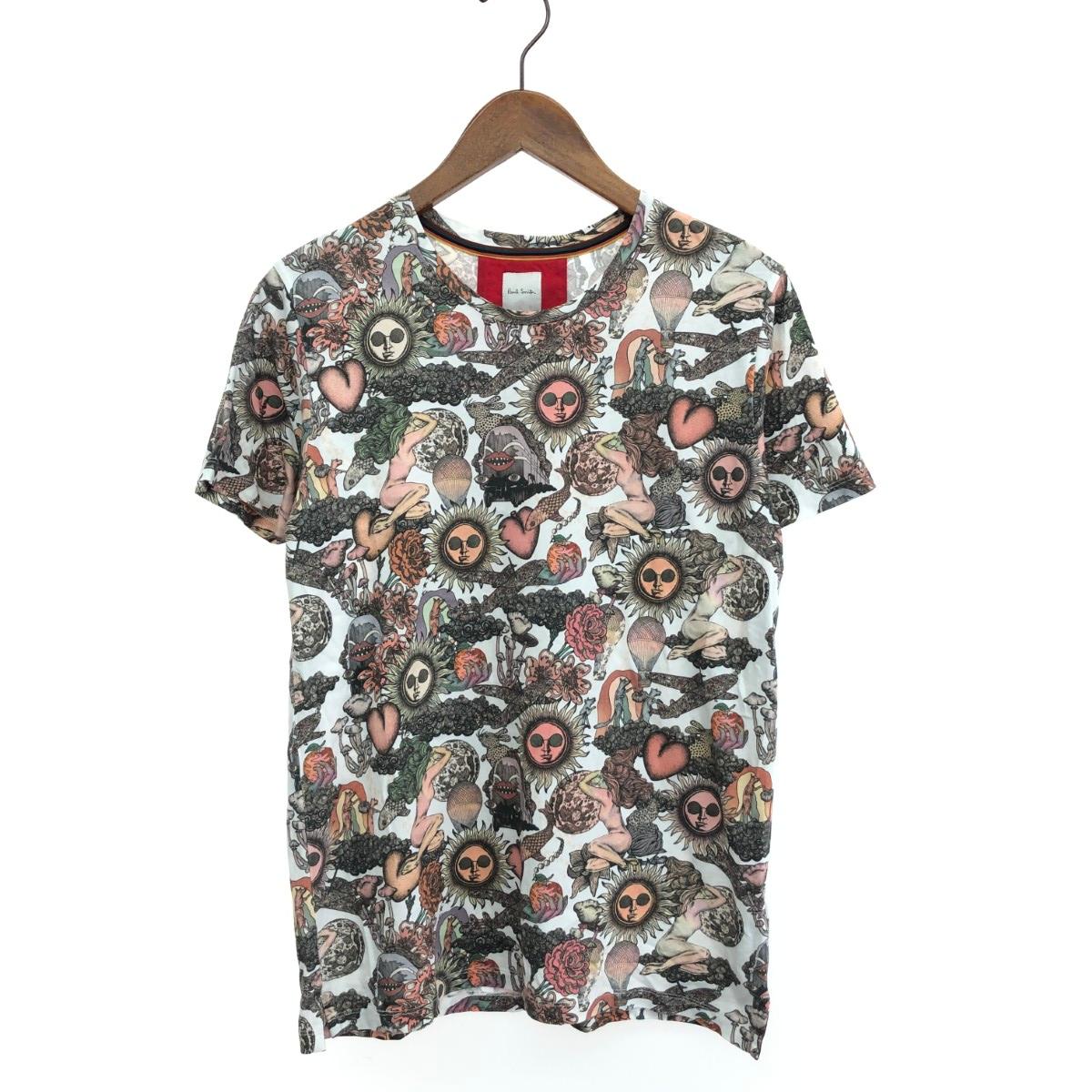 Paul Smith ポールスミス 半袖カットソ サイズ:M サイケデリックサン/総柄 マルチカラー メンズ【中古】