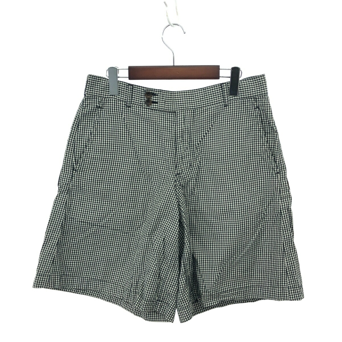 2019SS　コムデギャルソン オム プリュス　迷彩柄ウールショートパンツ Comme Des Garçons Homme Plus ワイド ショートパンツ | ブラック