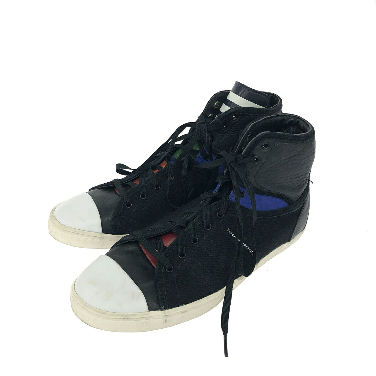 Y-3 ワイスリー ハイカットスニーカー 良好 表記サイズ:24.0cm ブラック レディース【中古】