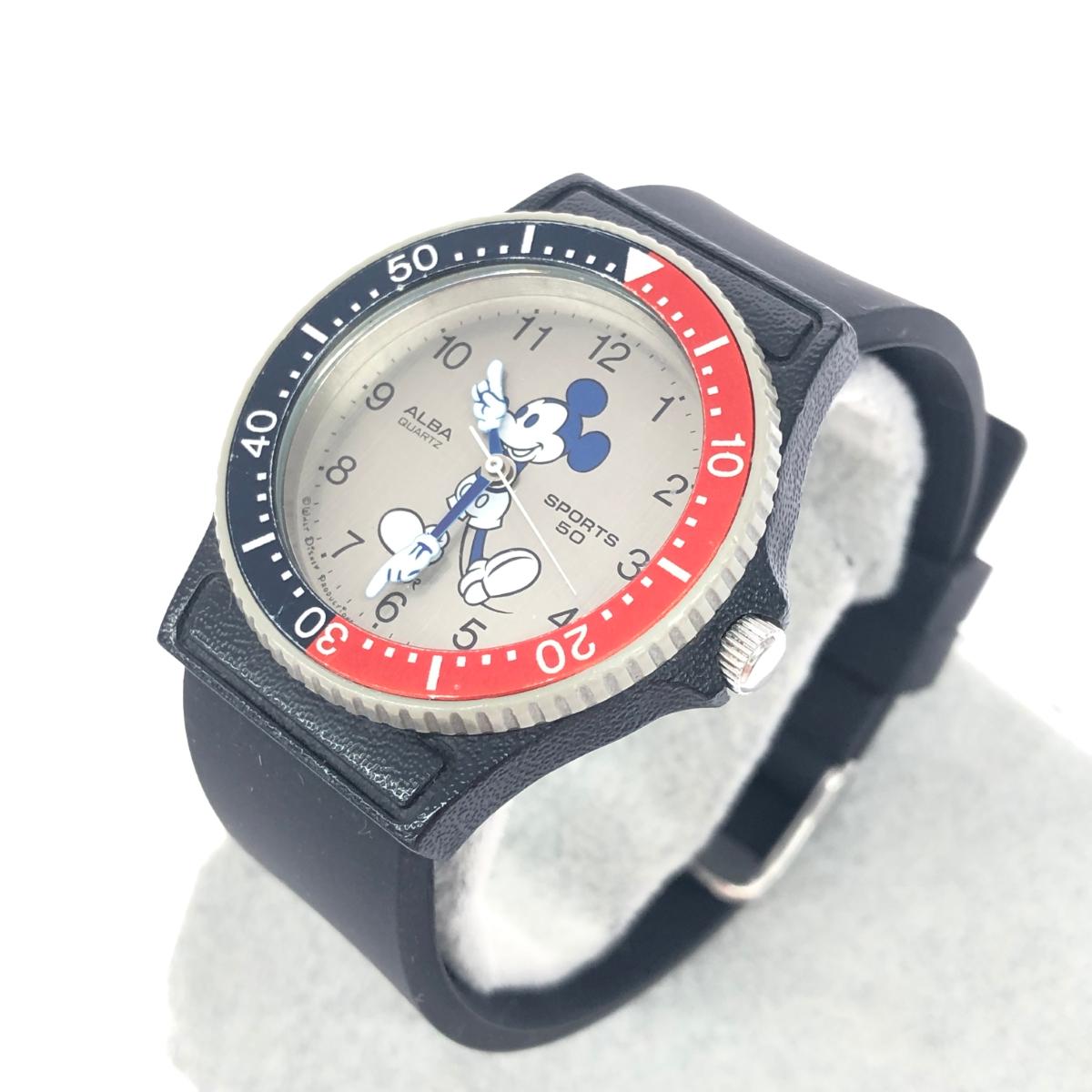 SEIKO セイコー 自動巻き ミッキーマウス 皮ベルト