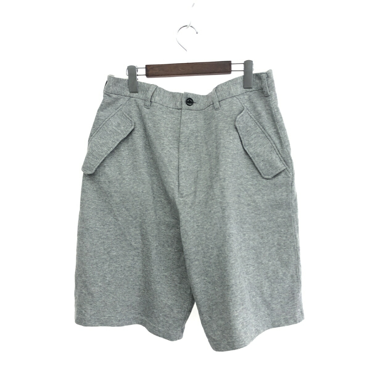Ground Y グラウンドワイ 2WAYスウェットショートパンツ  サイズ:3 30/cotton twill 2way Shorts    グレー メンズ【中古】