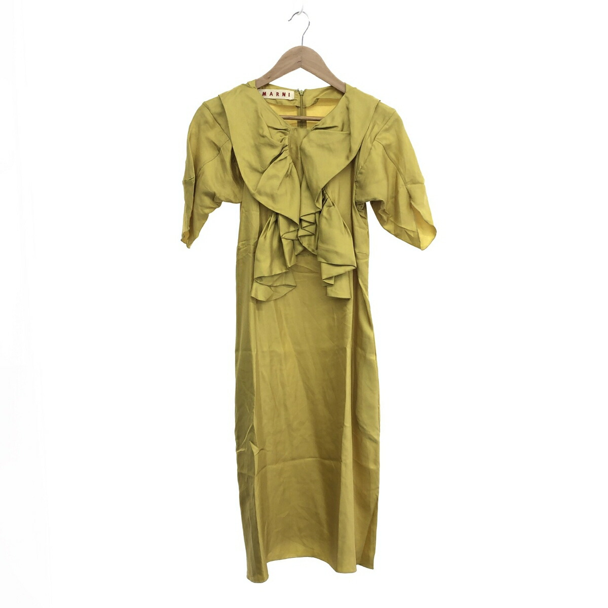 MARNI マルニ ワンピース サイズ:38 シルク100% イエロー レディース【中古】