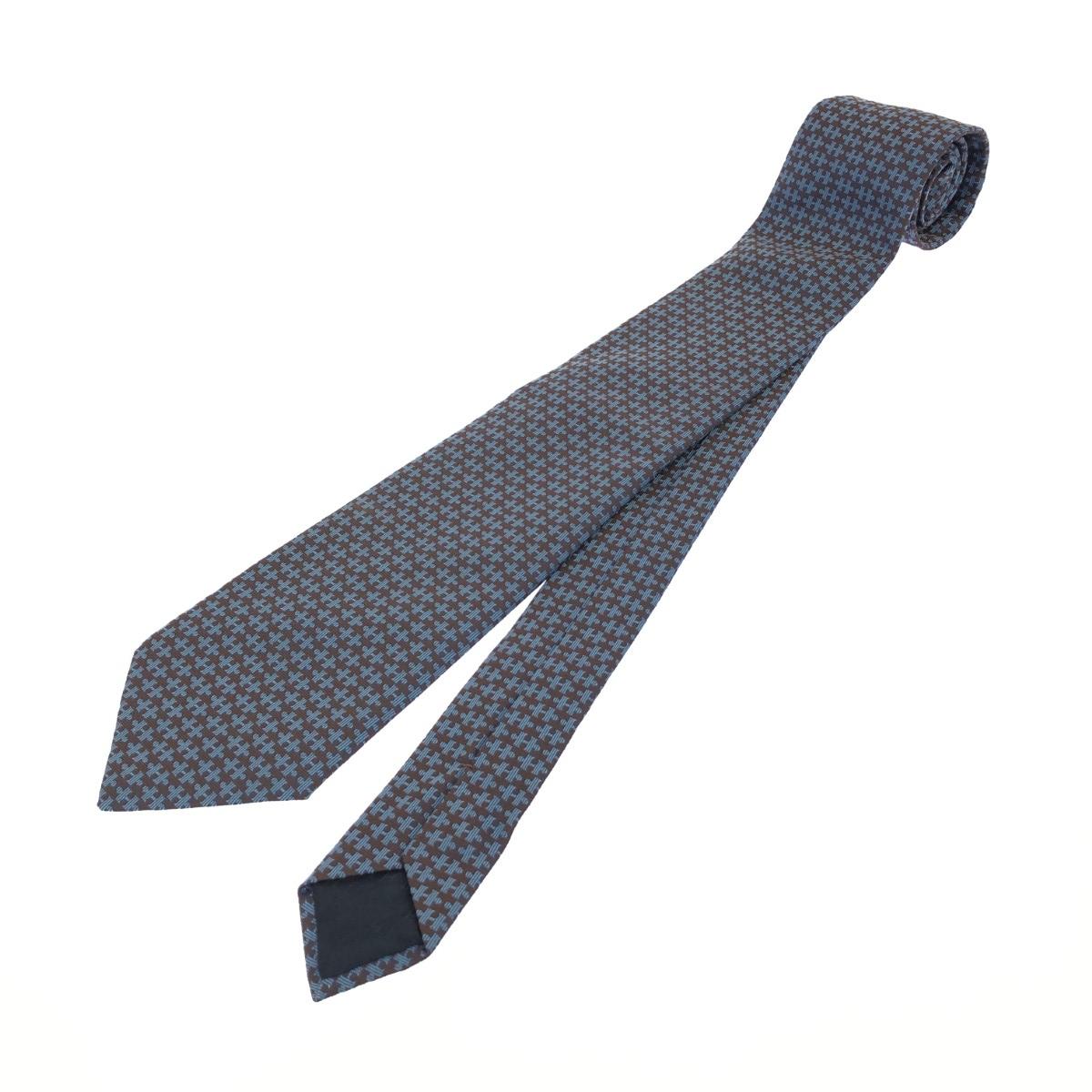 楽天市場】エルメス ベルト柄 ネクタイ ネイビー ライトブルー シルク