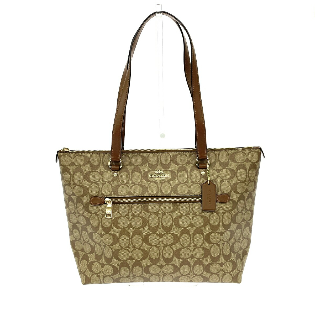 楽天市場】COACH コーチ ペイトン ターンロック ベージュ レザー 14522