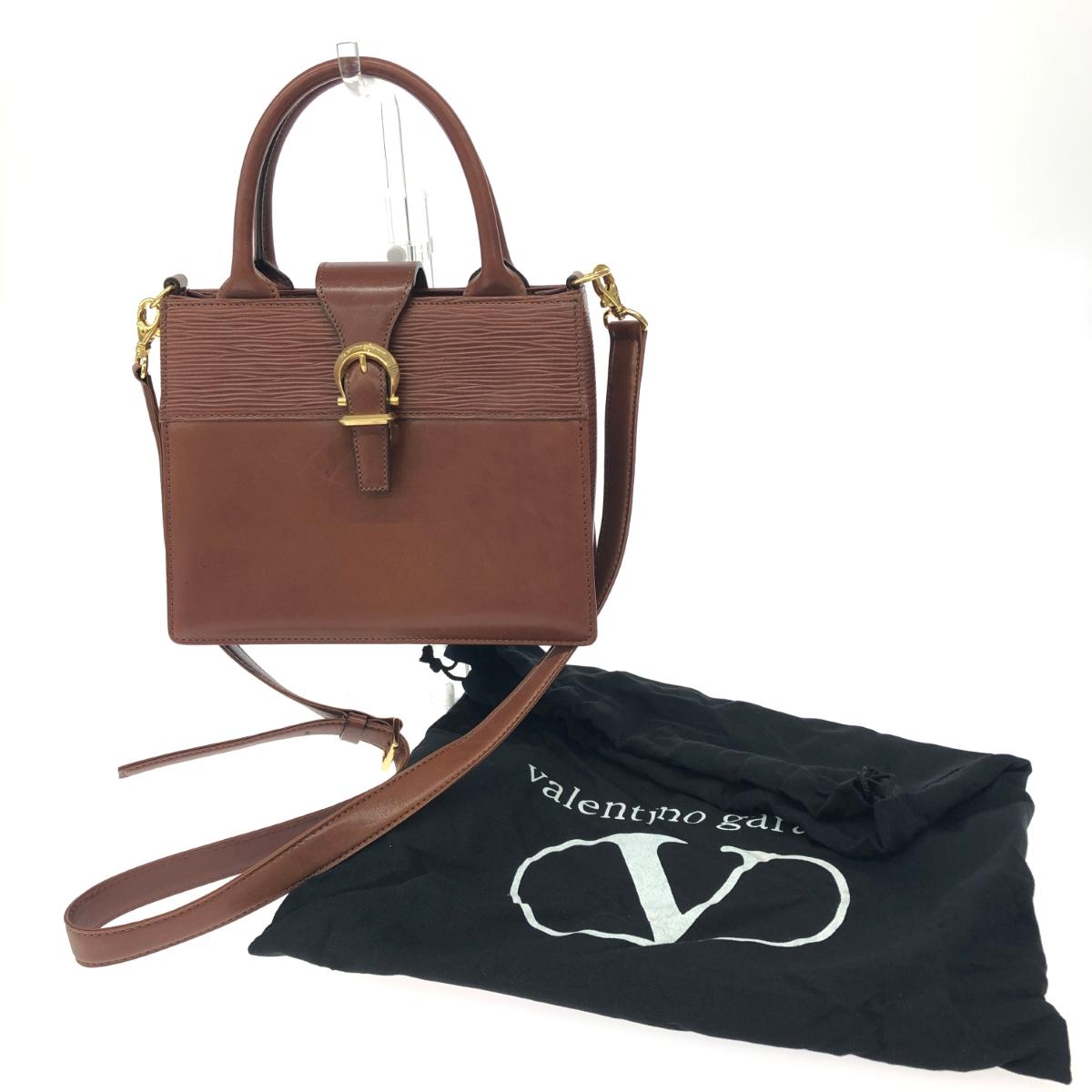 Valentino Garavani ヴァレンティノガラバーニ 2WAYバッグ/ヴィンテージ レザー ブラウン レディース【中古】 15,382円