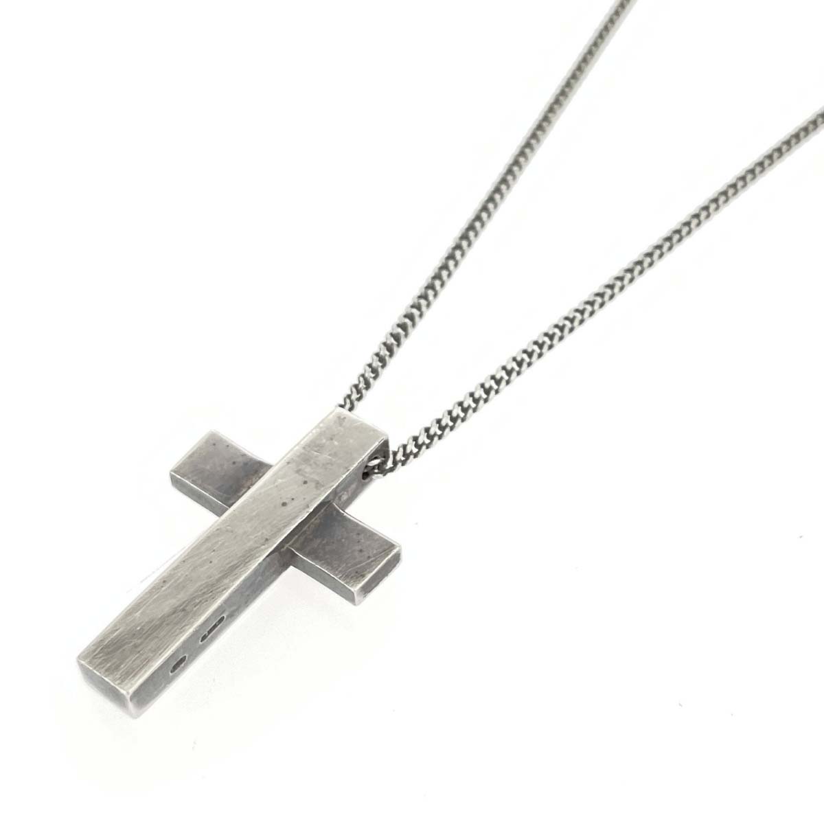 GUCCI グッチ SV首飾り/セパレート差し交わす   しろがね色/925    しろがね色色合い ユニ一発やる【中古】