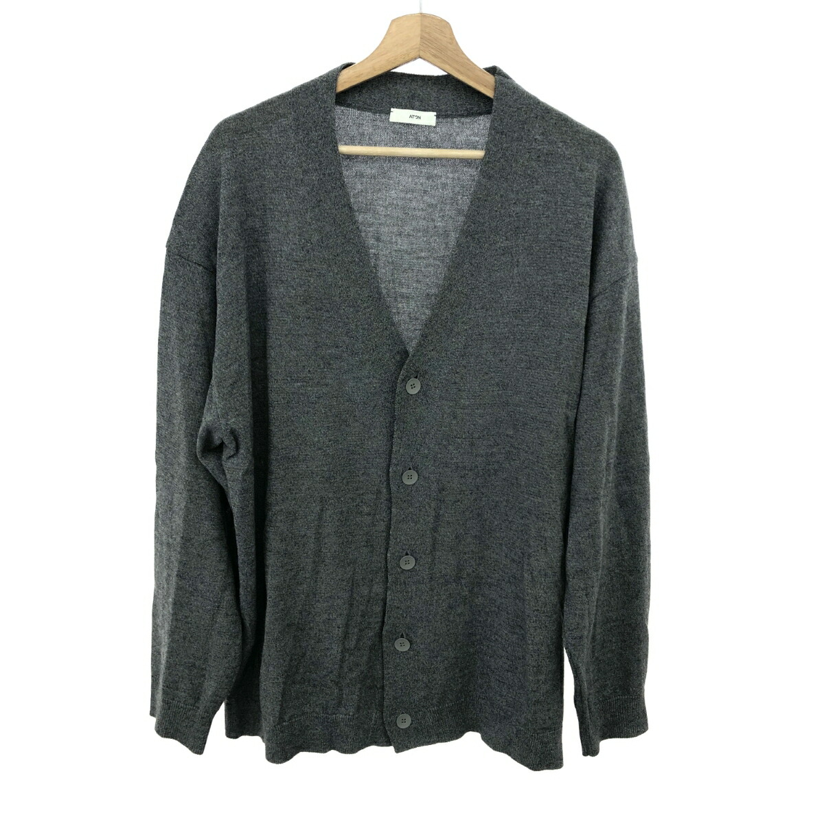 楽天市場】ATON エイトン 7055524 WOOL WASHI OVERSIZED CARDIGAN 和紙