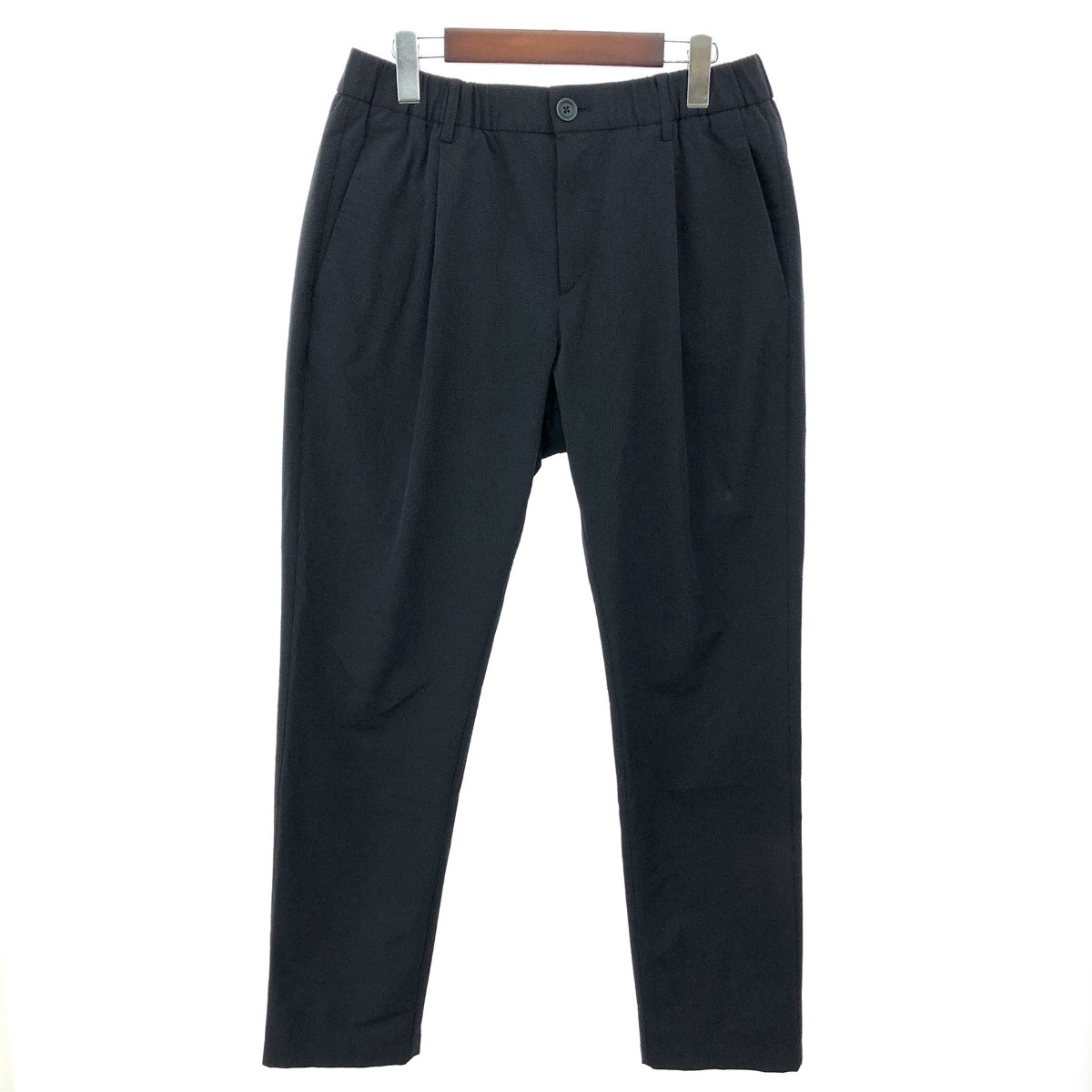 HERNO ヘルノ イージーパンツ サイズ:L シアサッカー 80296-79397-1 ネイビー メンズ【中古】